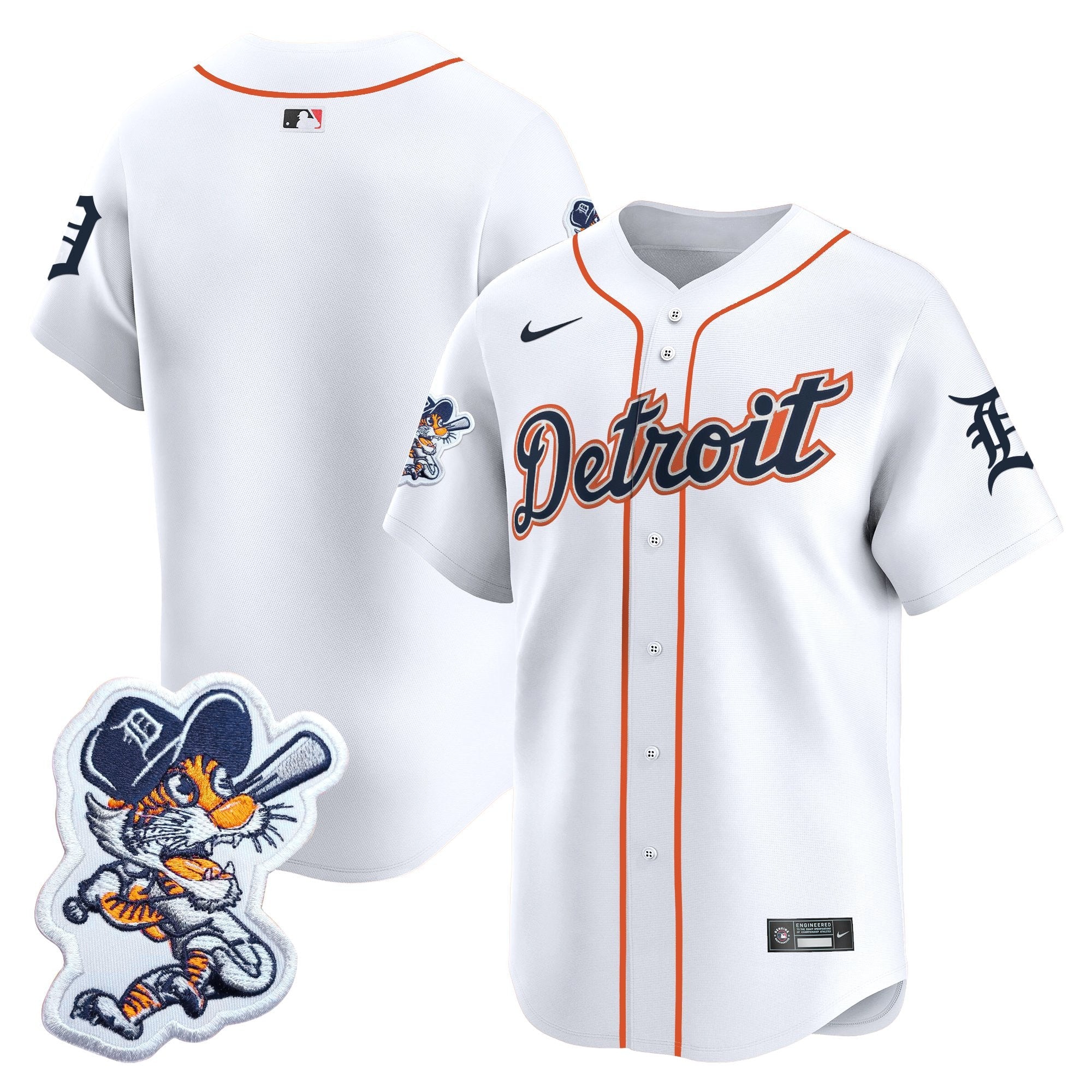 Men’s Detroit Paws Patch Vapor Premier Limited Jersey
