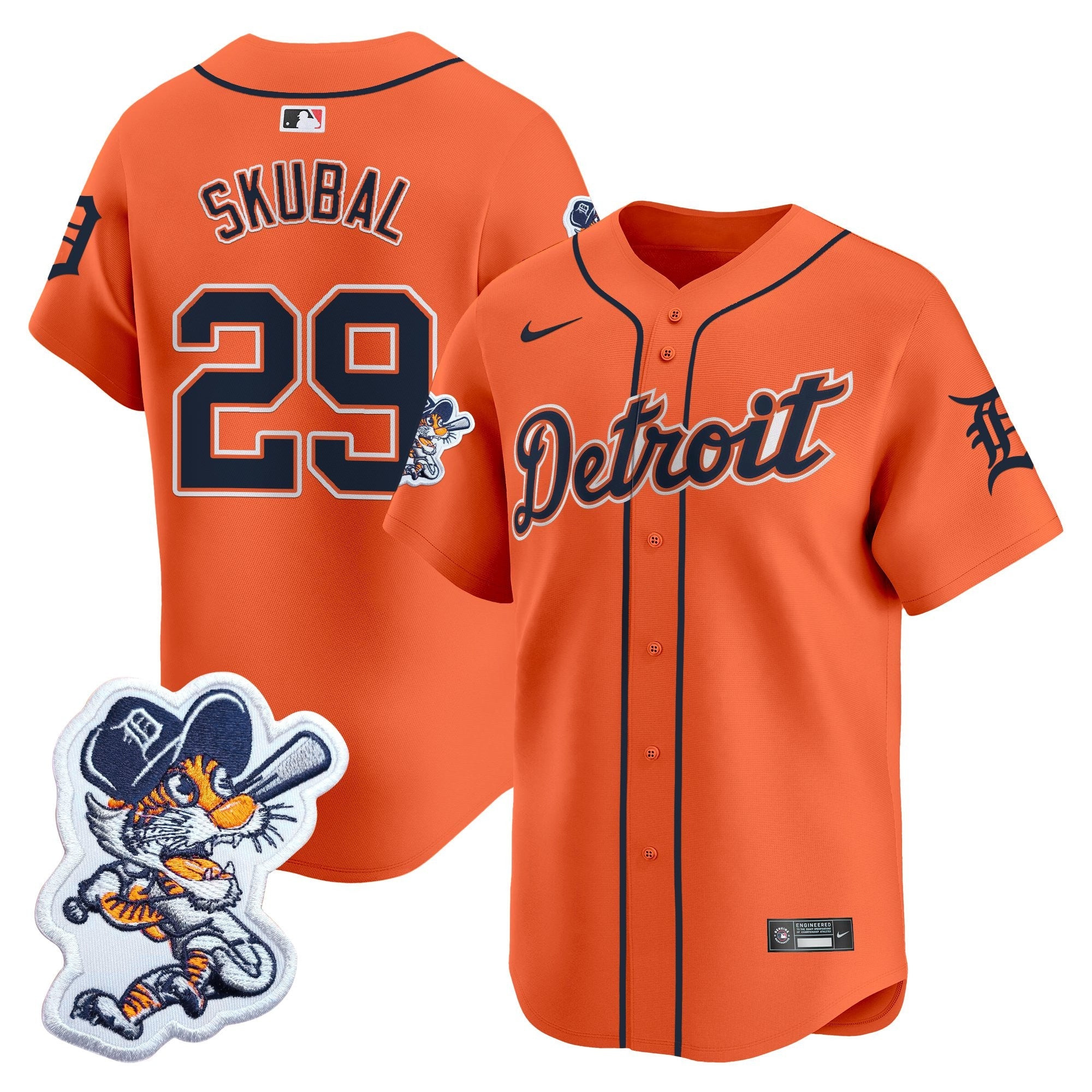 Men’s Detroit Paws Patch Vapor Premier Limited Jersey