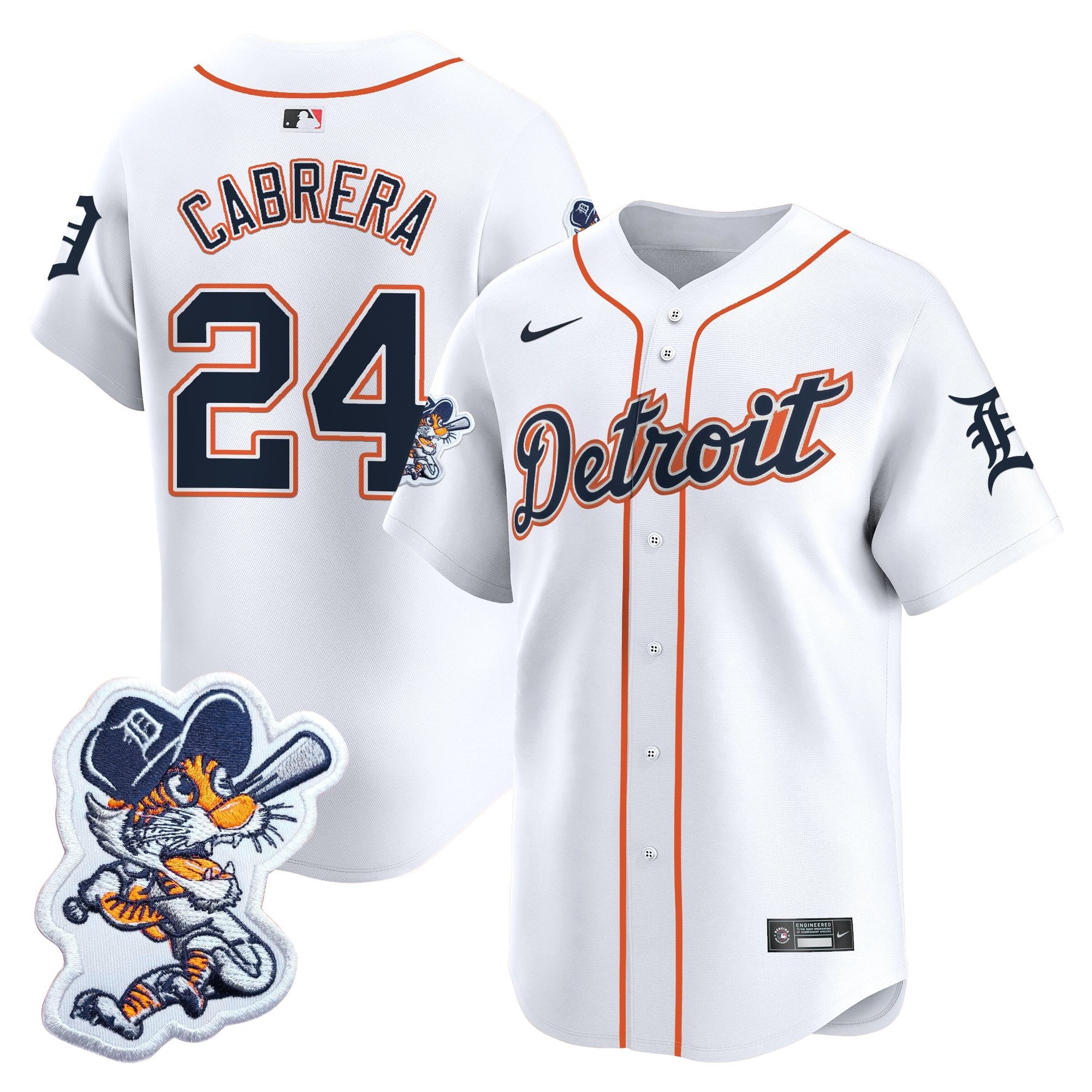 Men’s Detroit Paws Patch Vapor Premier Limited Jersey