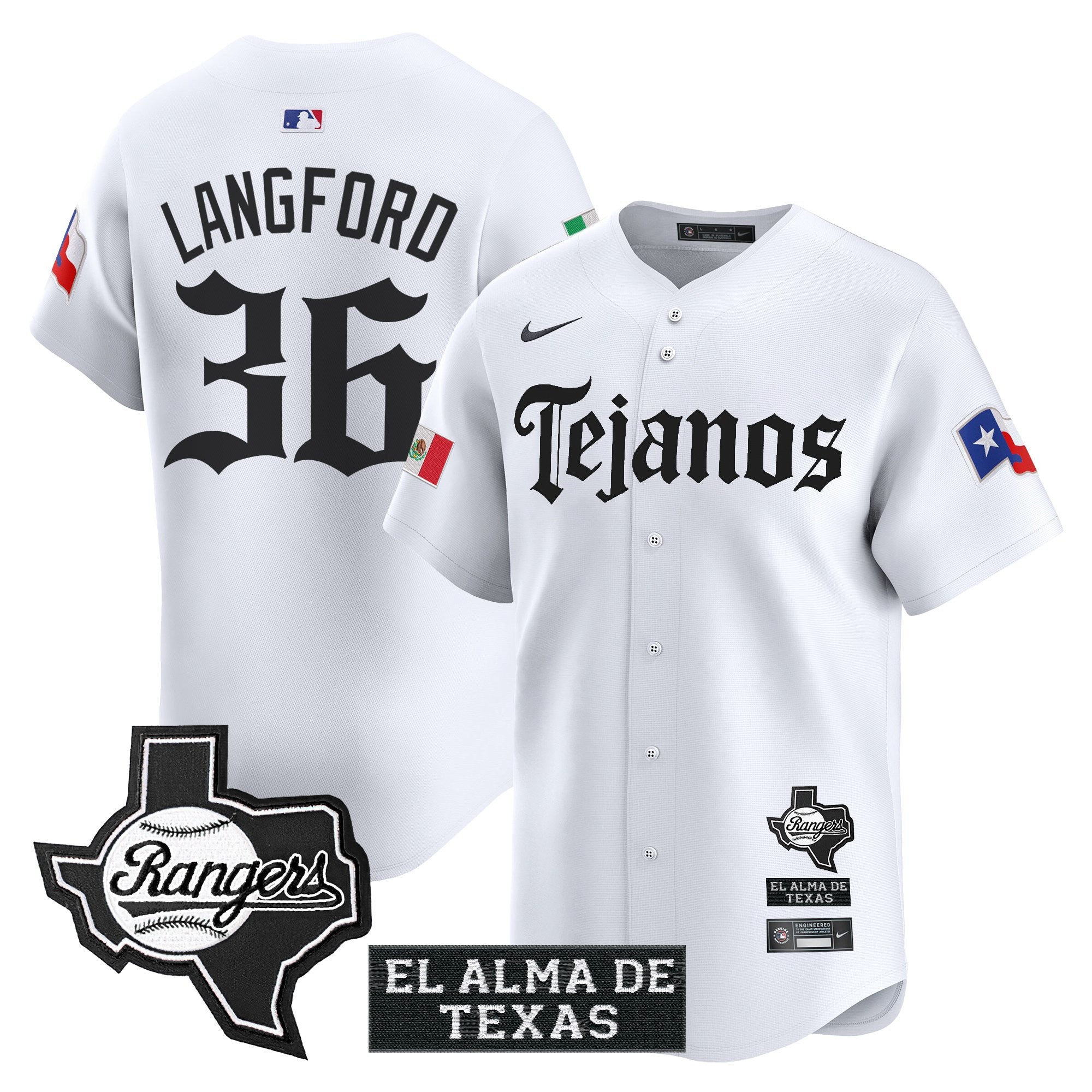 Men’s Texas Mexico Tejano Barrio Style Vapor Premier Limited Jersey
