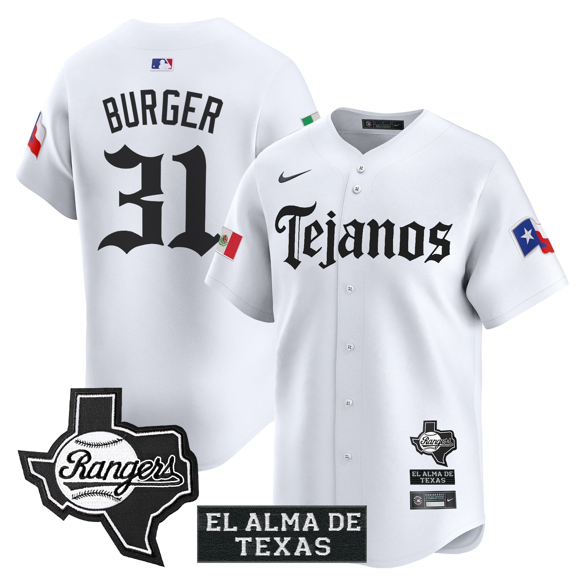 Men’s Texas Mexico Tejano Barrio Style Vapor Premier Limited Jersey