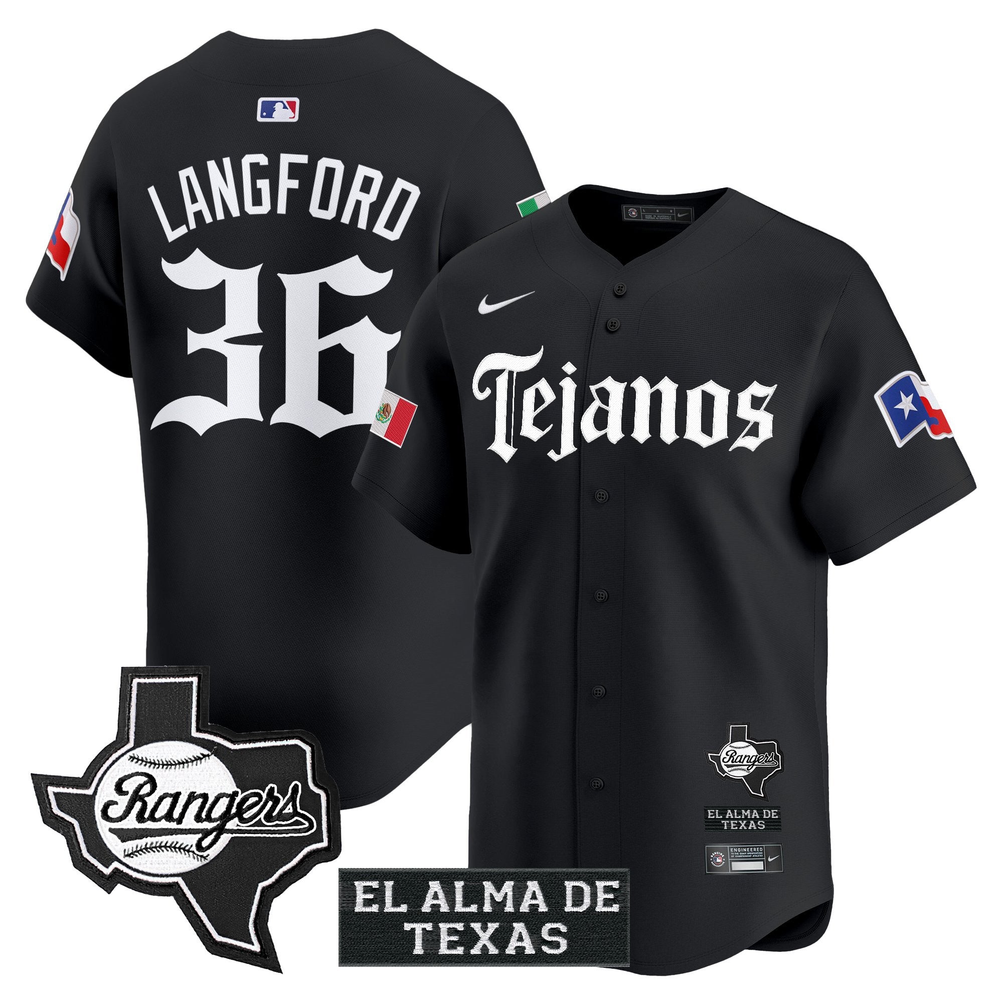 Men’s Texas Mexico Tejano Barrio Style Vapor Premier Limited Jersey