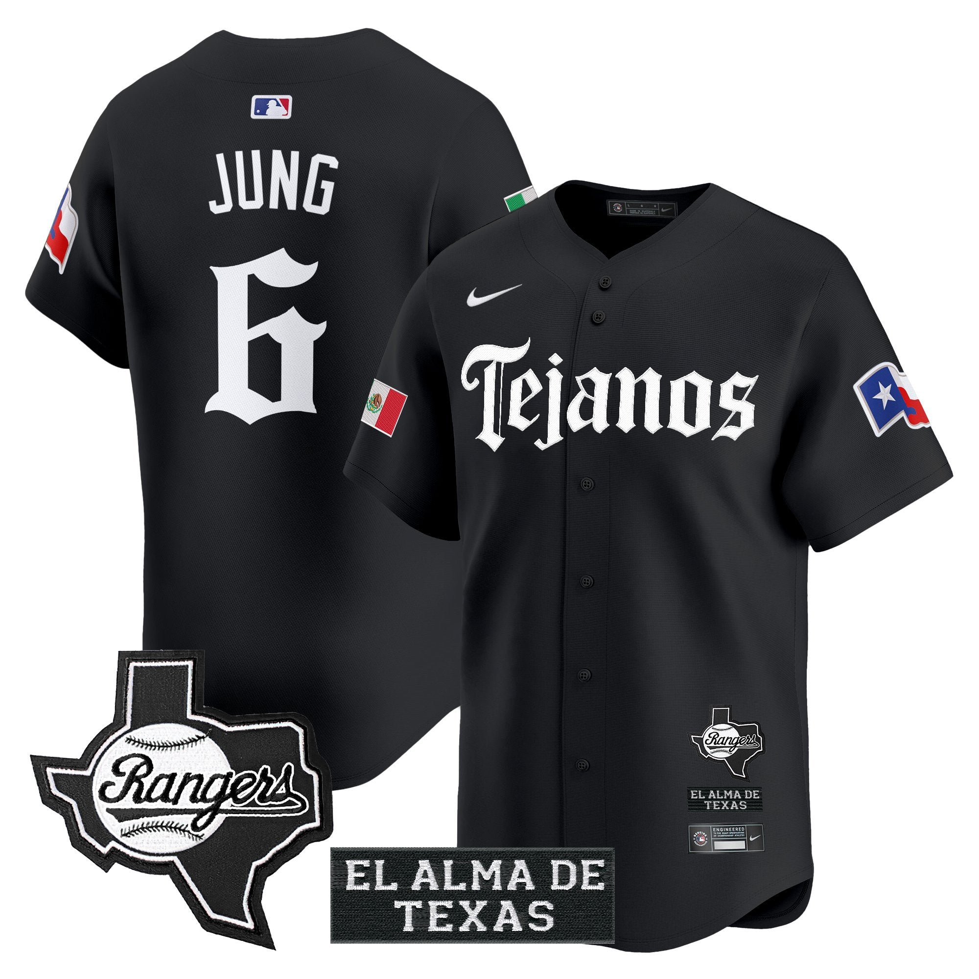 Men’s Texas Mexico Tejano Barrio Style Vapor Premier Limited Jersey
