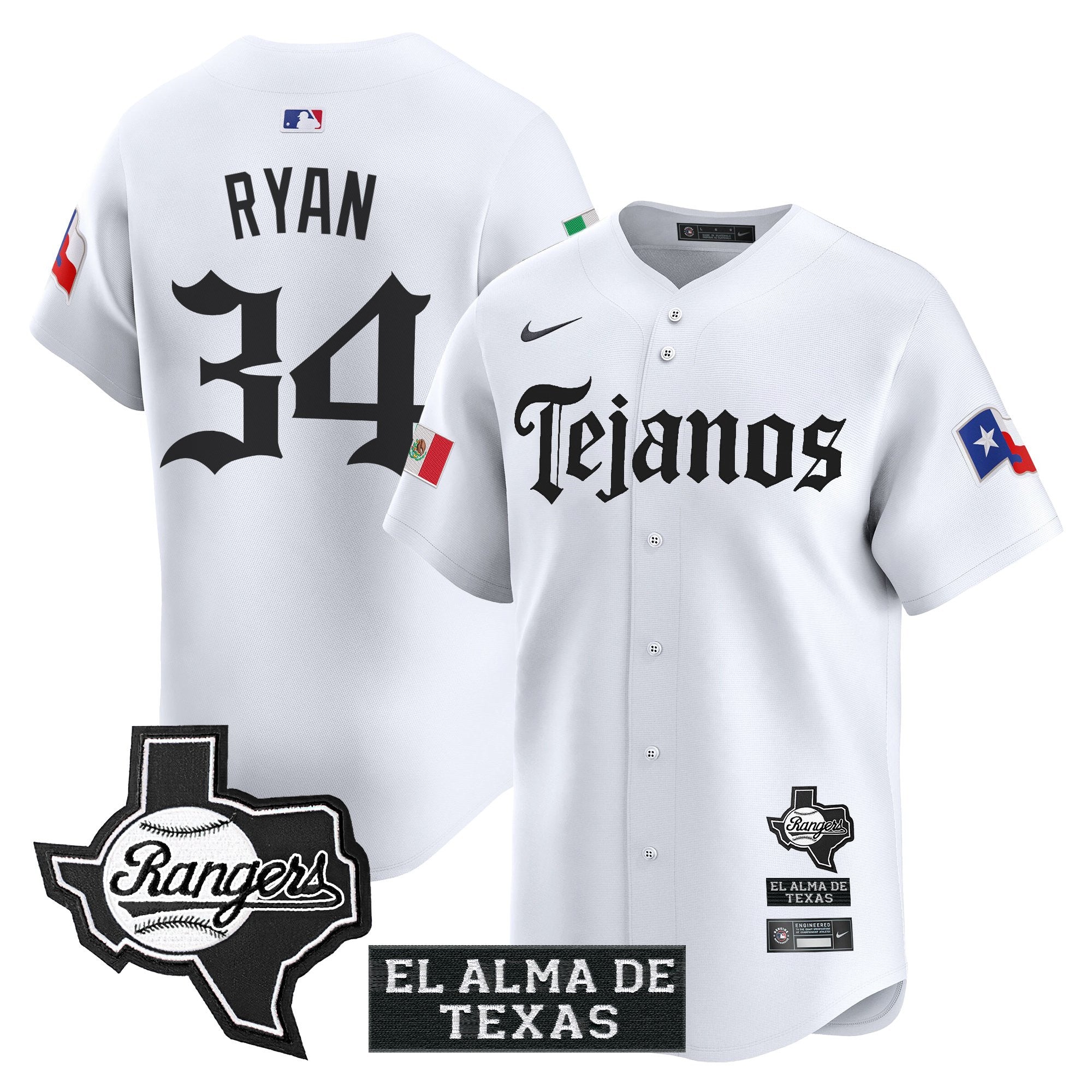Men’s Texas Mexico Tejano Barrio Style Vapor Premier Limited Jersey