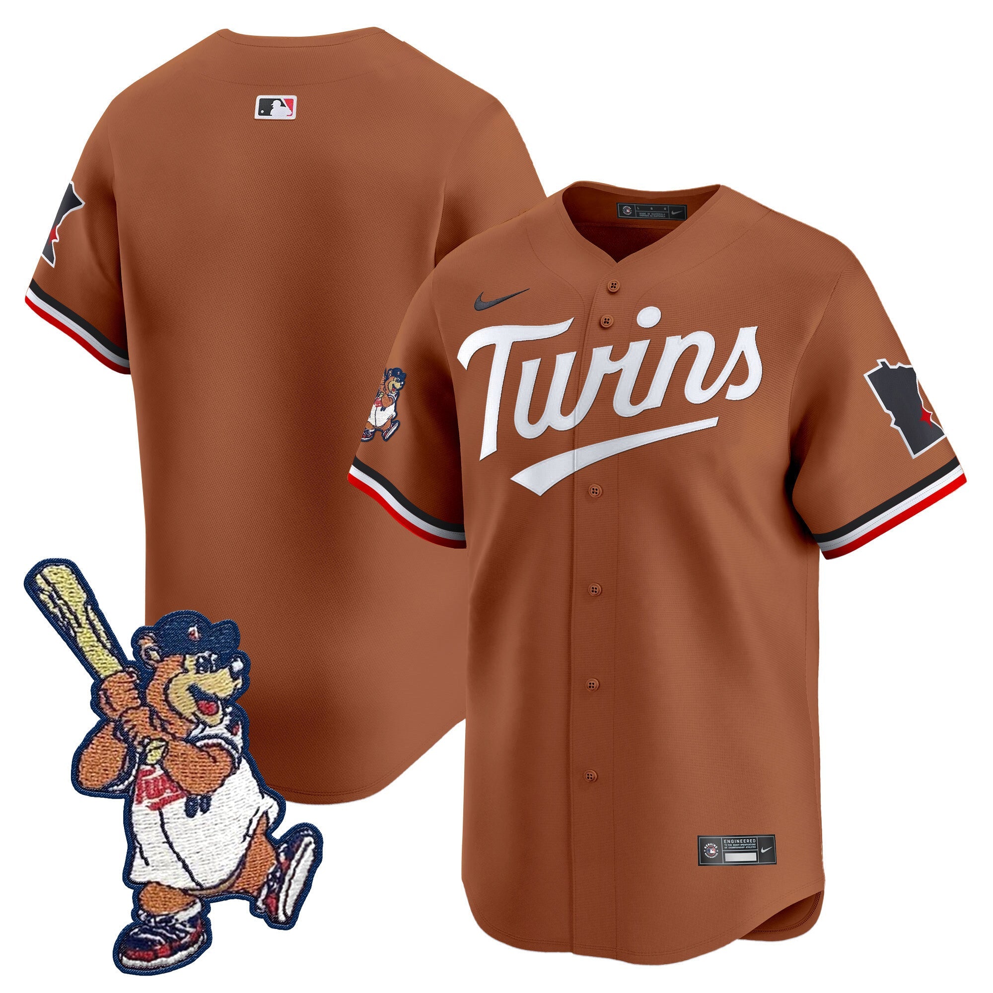 Minnesota T.C. Bear Patch Vapor Premier Limited Jersey