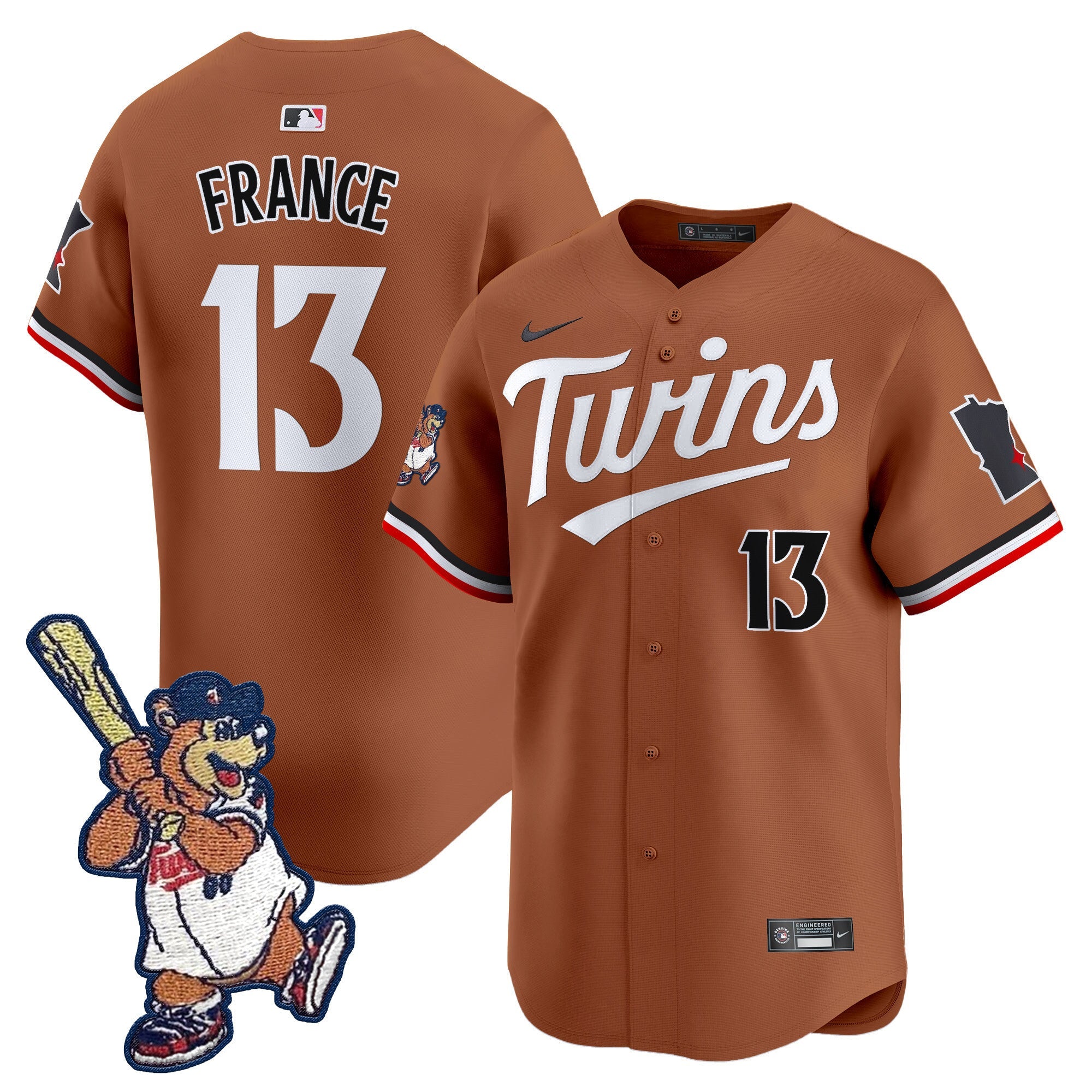Minnesota T.C. Bear Patch Vapor Premier Limited Jersey