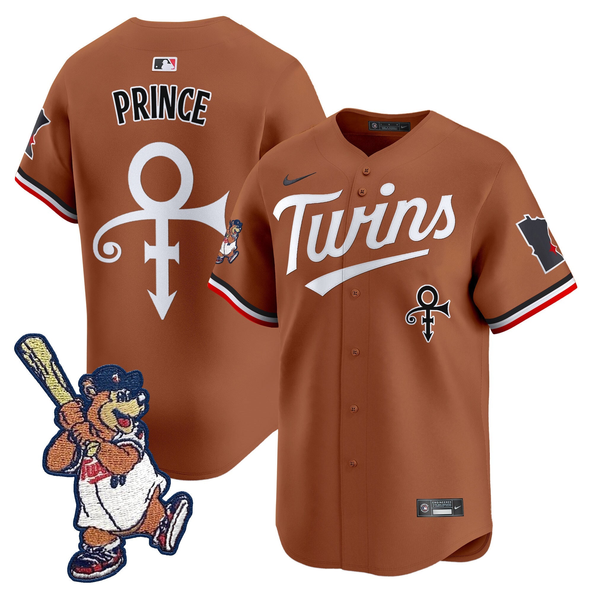 Minnesota T.C. Bear Patch Vapor Premier Limited Jersey