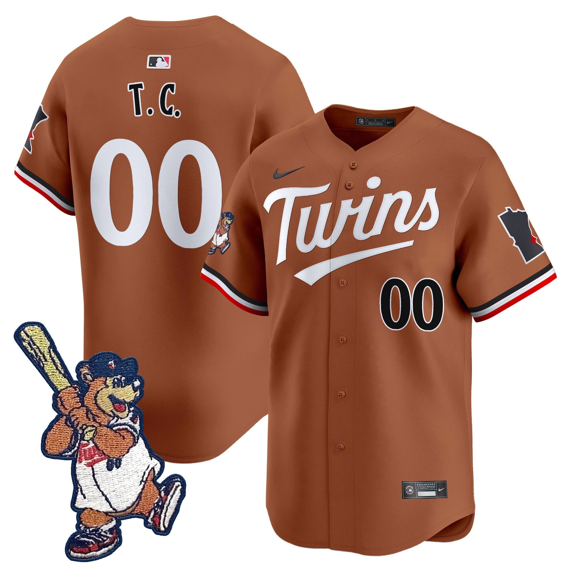 Minnesota T.C. Bear Patch Vapor Premier Limited Jersey