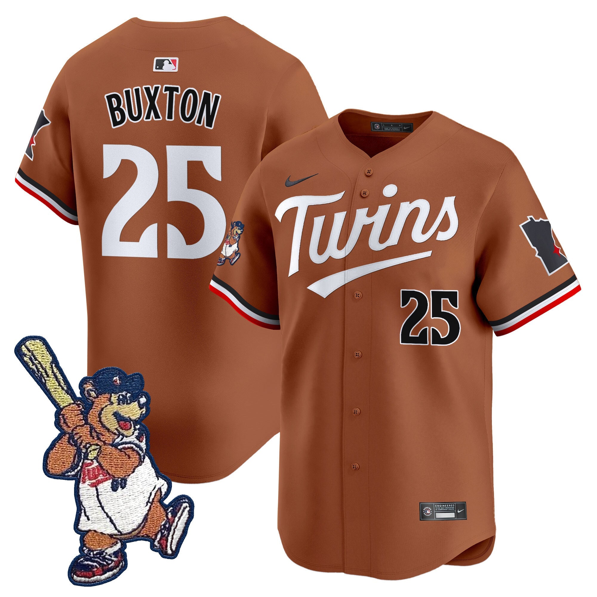 Minnesota T.C. Bear Patch Vapor Premier Limited Jersey