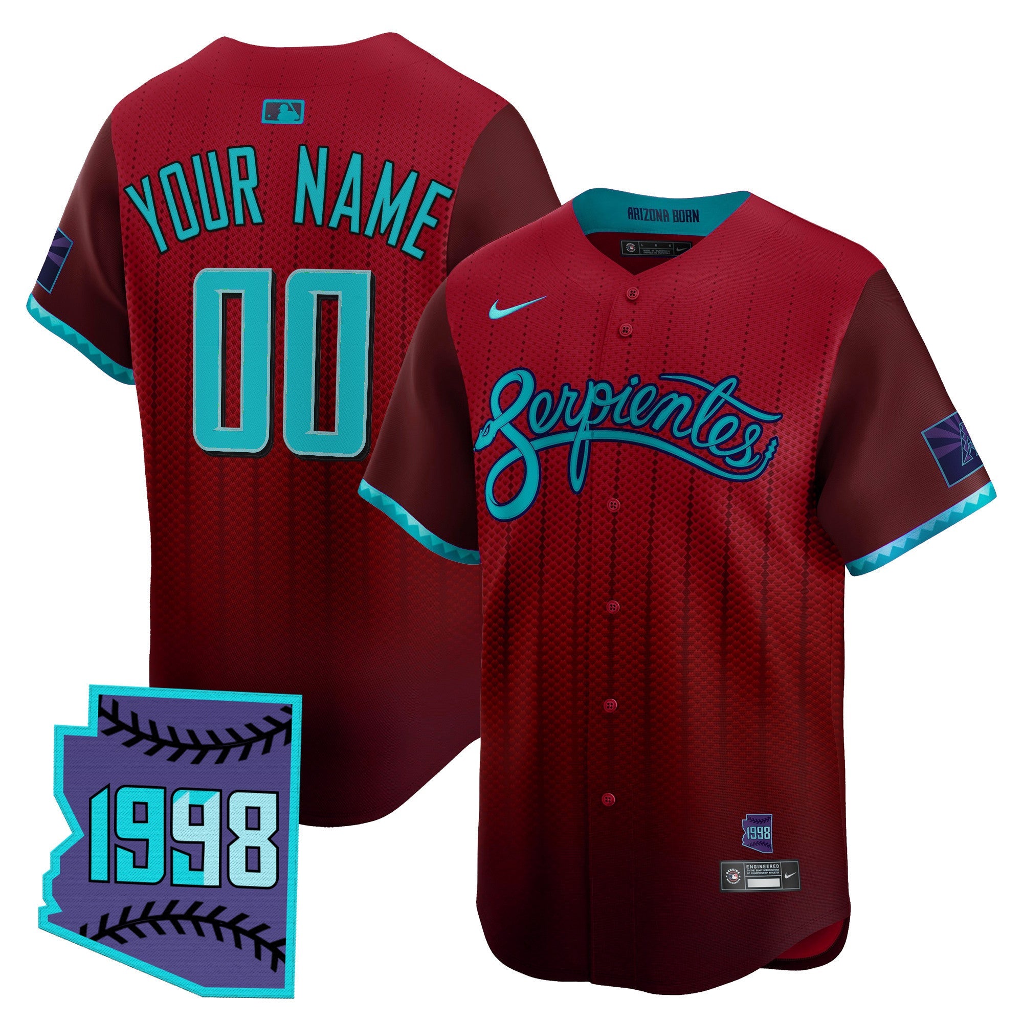 Arizona 2025 City Connect Vapor Premier Limited Custom Jersey V2 – Stitched