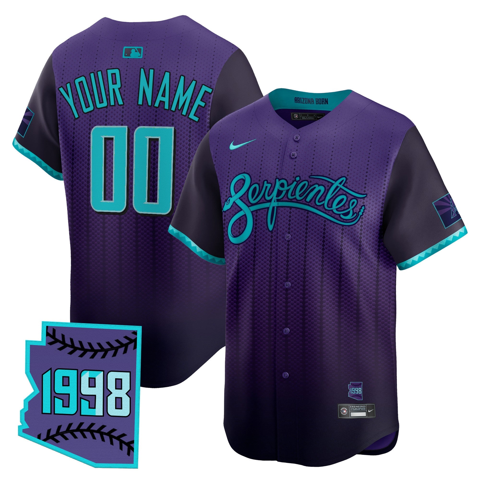 Arizona 2025 City Connect Vapor Premier Limited Custom Jersey V2 – Stitched