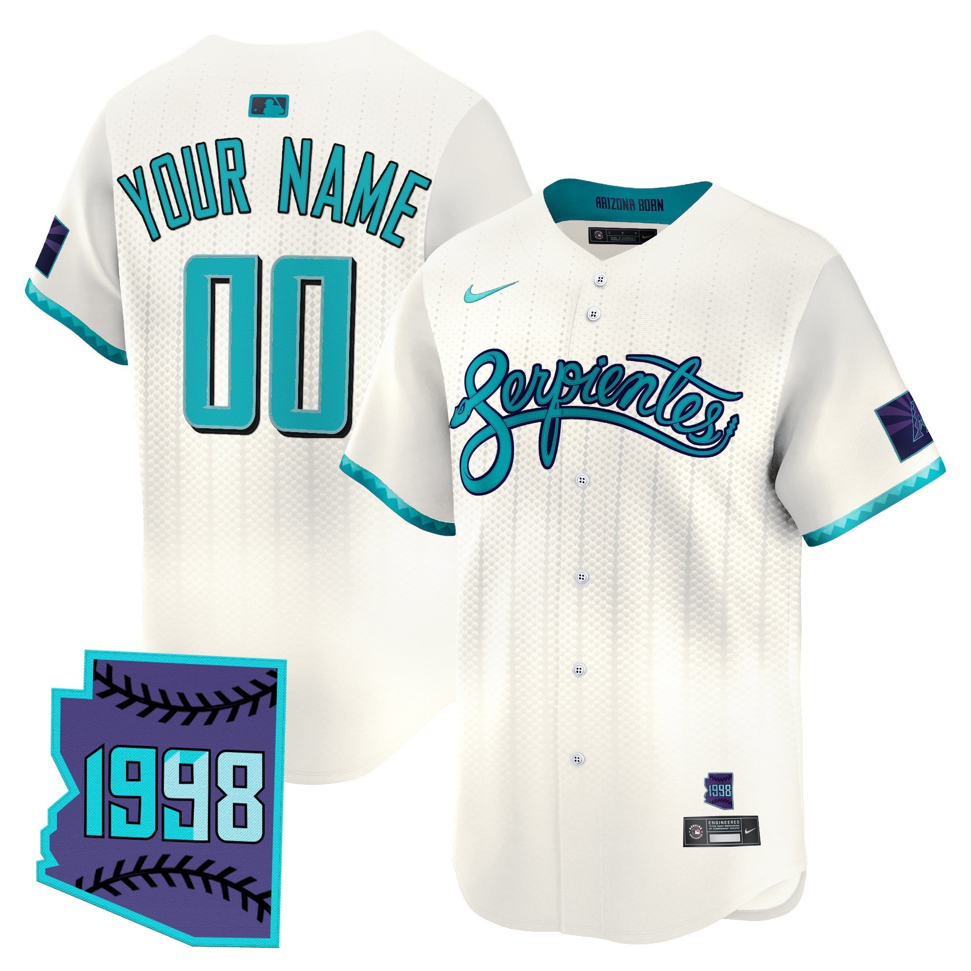 Arizona 2025 City Connect Vapor Premier Limited Custom Jersey V2 – Stitched