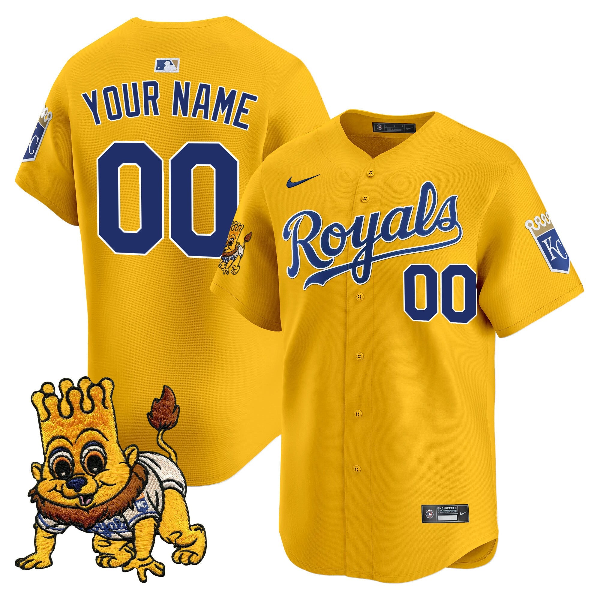 Kansas City Sluggerrr Patch Vapor Premier Limited Custom Jersey