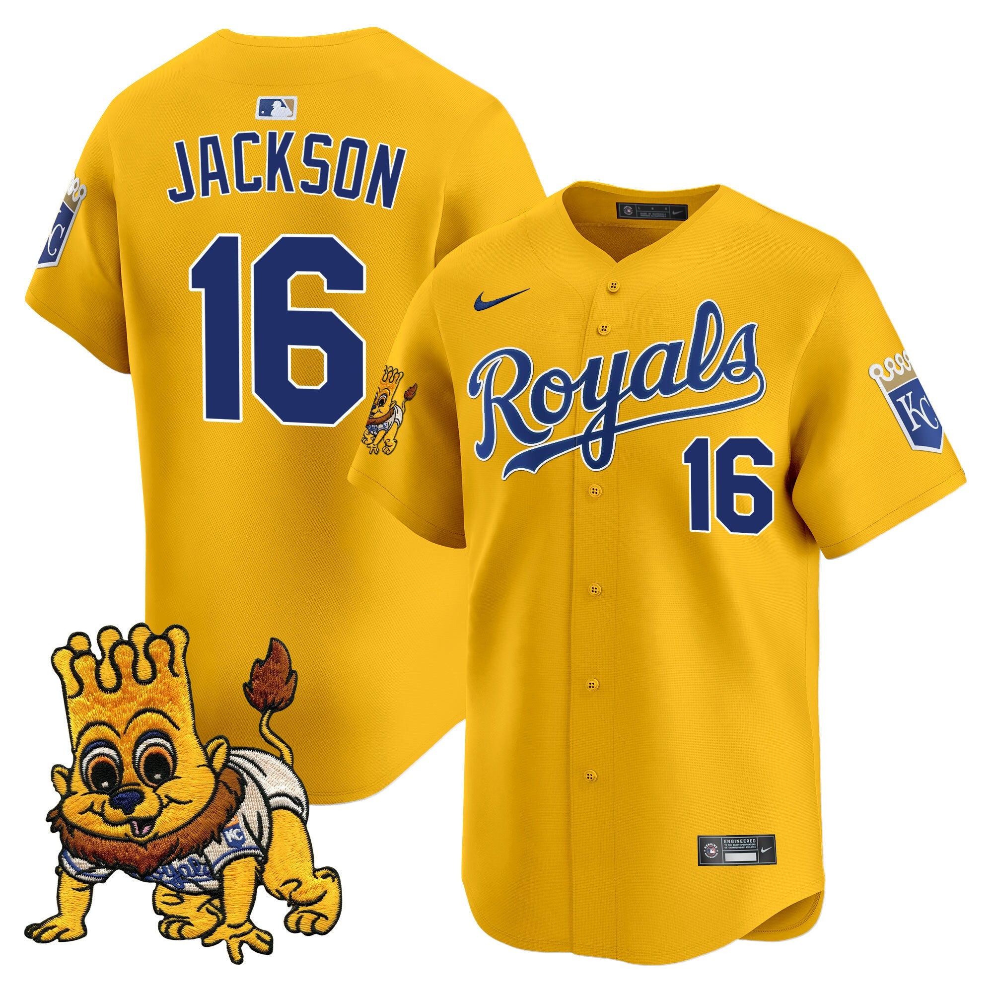Youth’s Kansas City Sluggerrr Patch Vapor Premier Limited Jersey