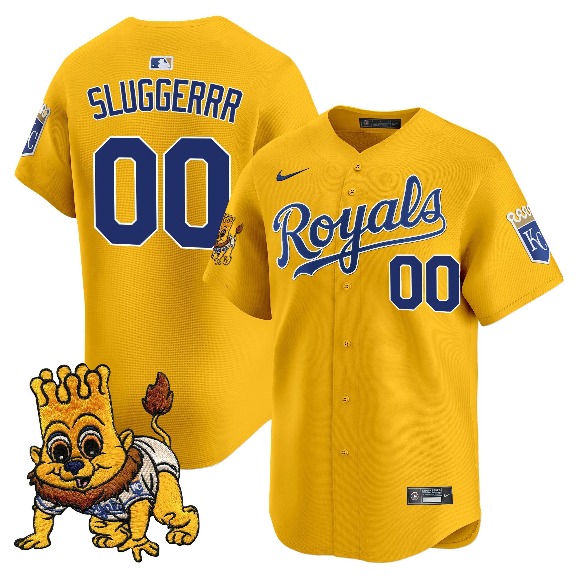 Youth’s Kansas City Sluggerrr Patch Vapor Premier Limited Jersey