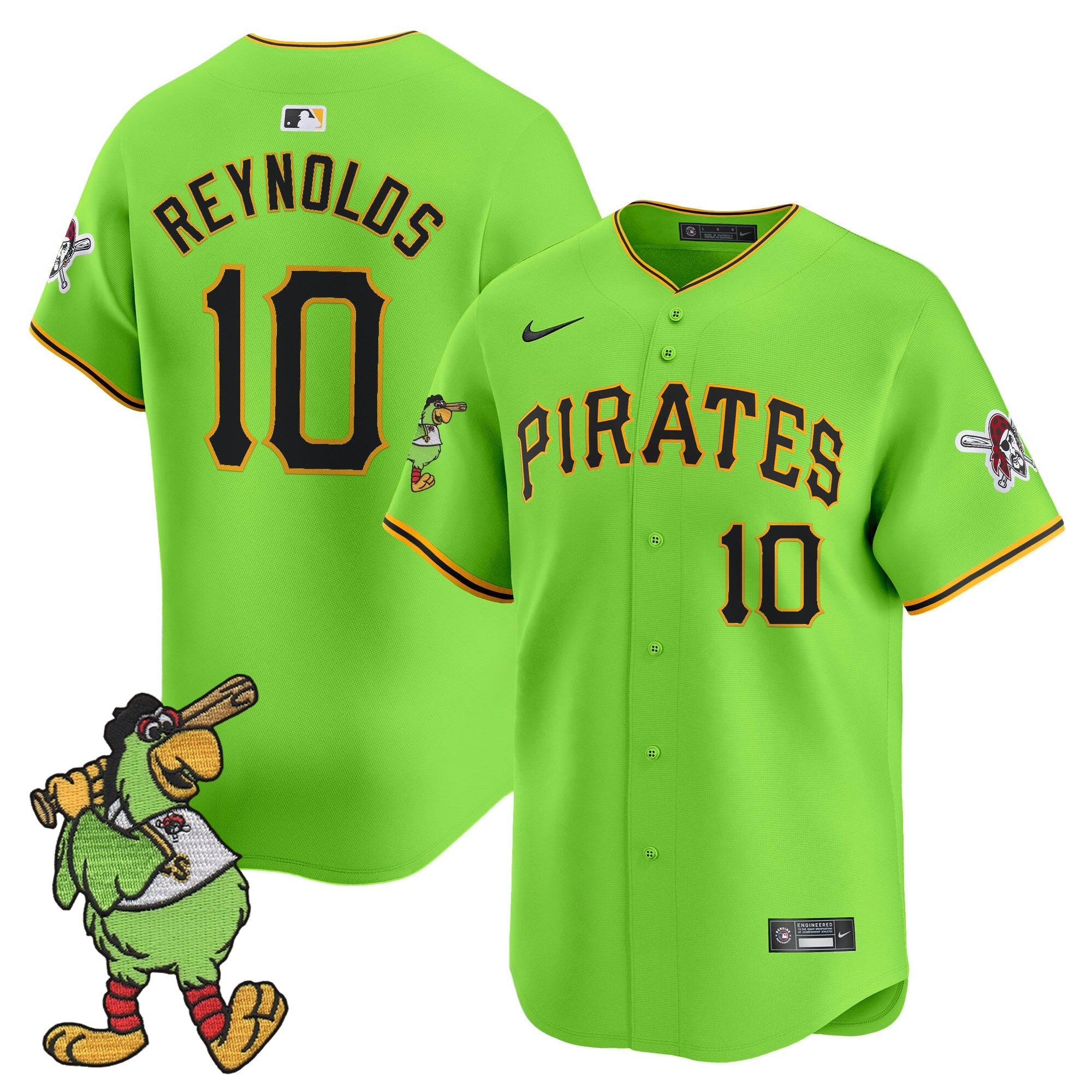 Men’s Pittsburgh Pirate Parrot Patch Vapor Premier Limited Jersey