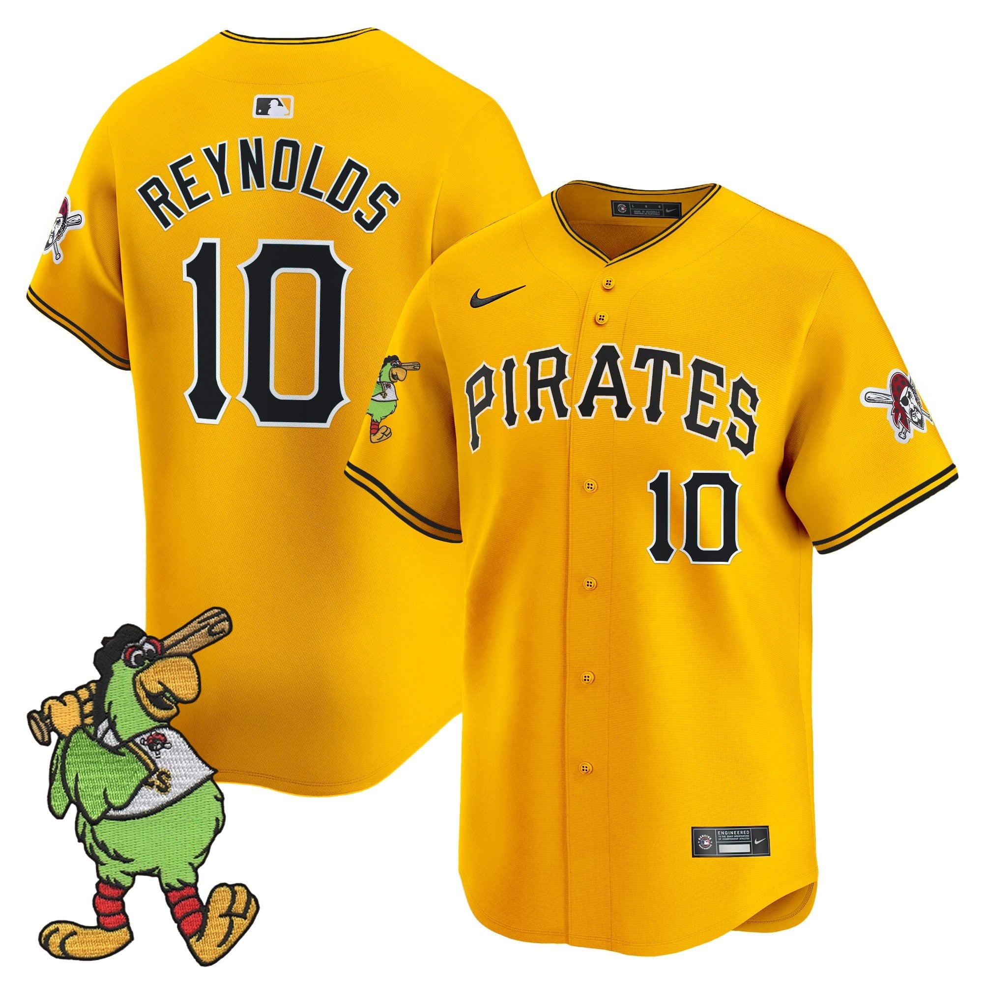 Men’s Pittsburgh Pirate Parrot Patch Vapor Premier Limited Jersey