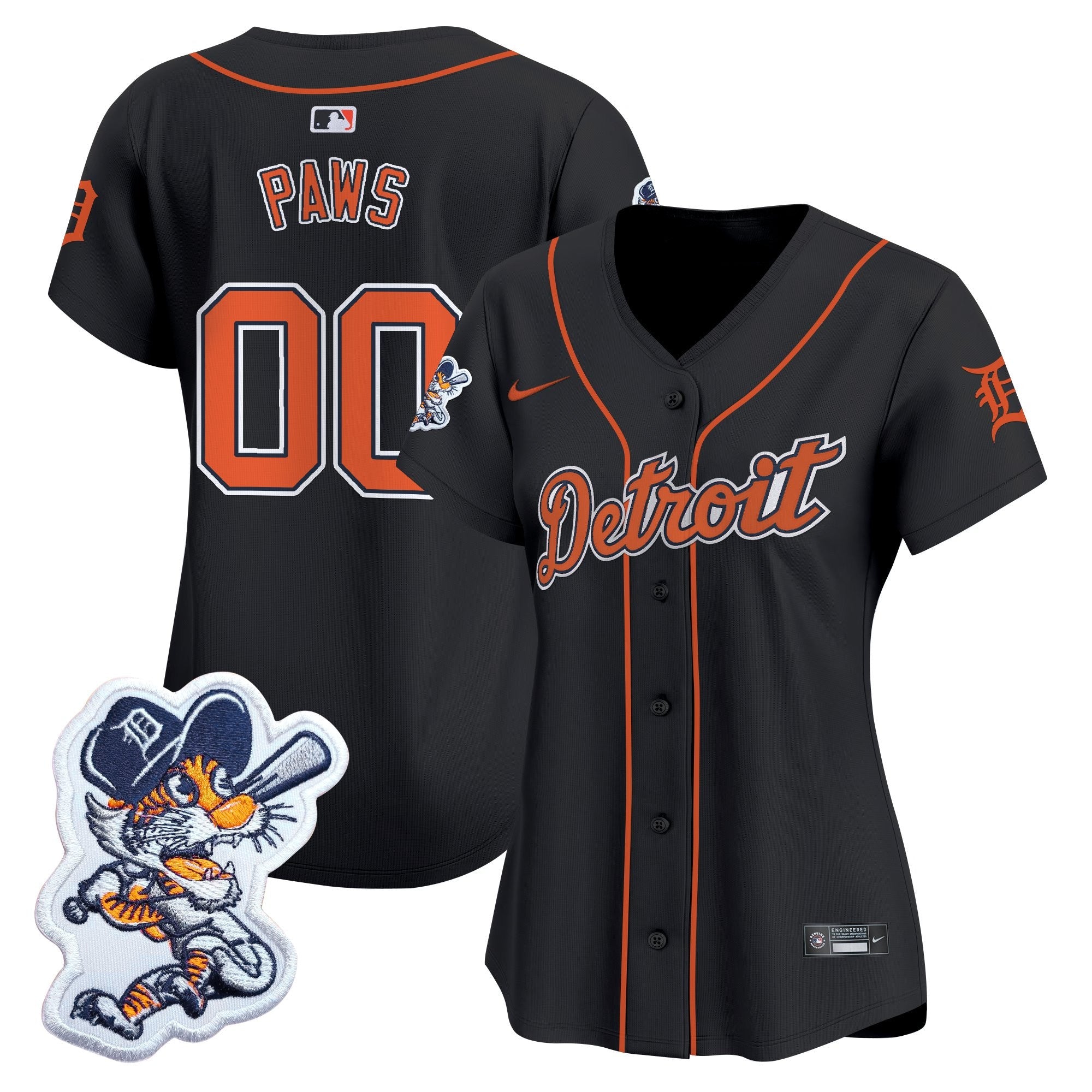 Women’s Detroit Paws Patch Vapor Premier Limited Jersey
