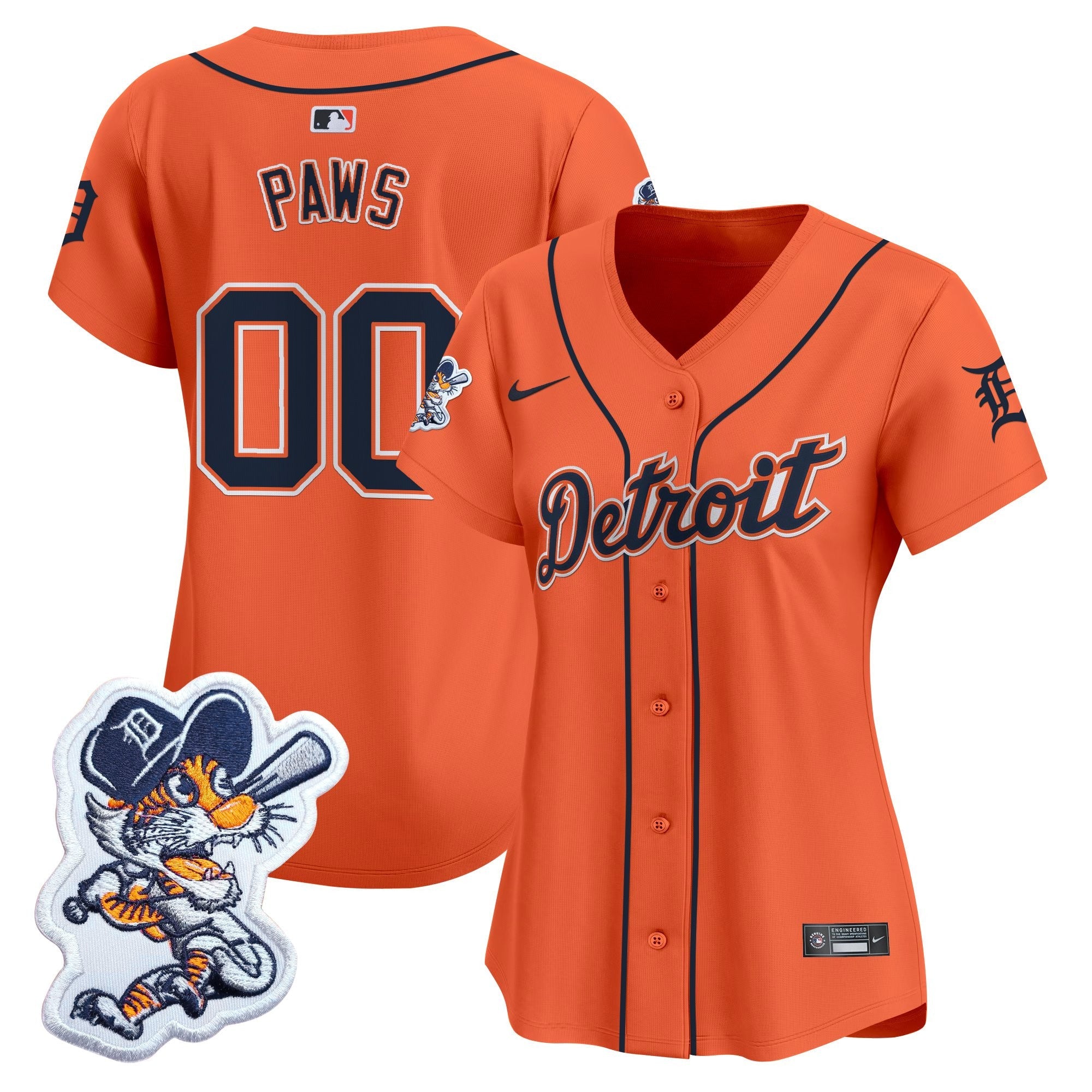 Women’s Detroit Paws Patch Vapor Premier Limited Jersey