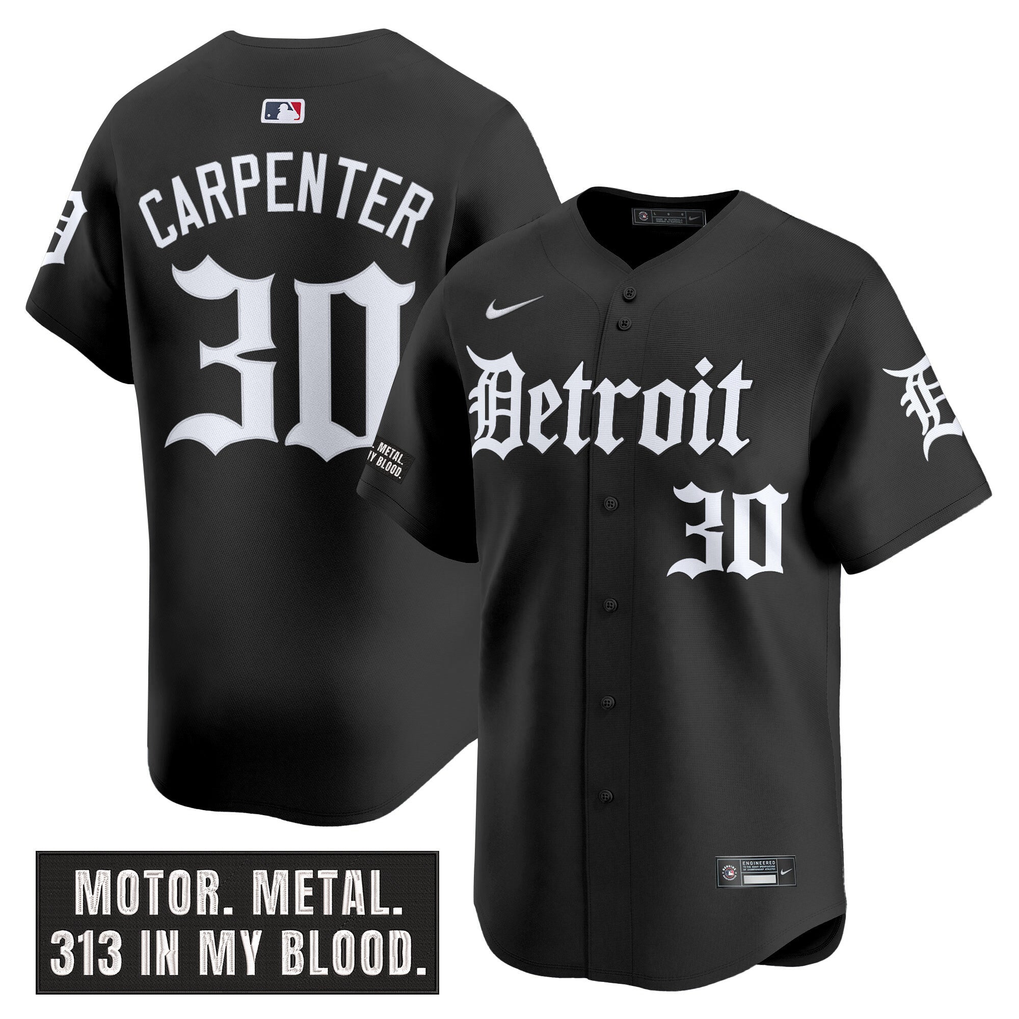 Men’s Detroit ‘Motor Gothic Edition’ Vapor Premier Limited Jersey