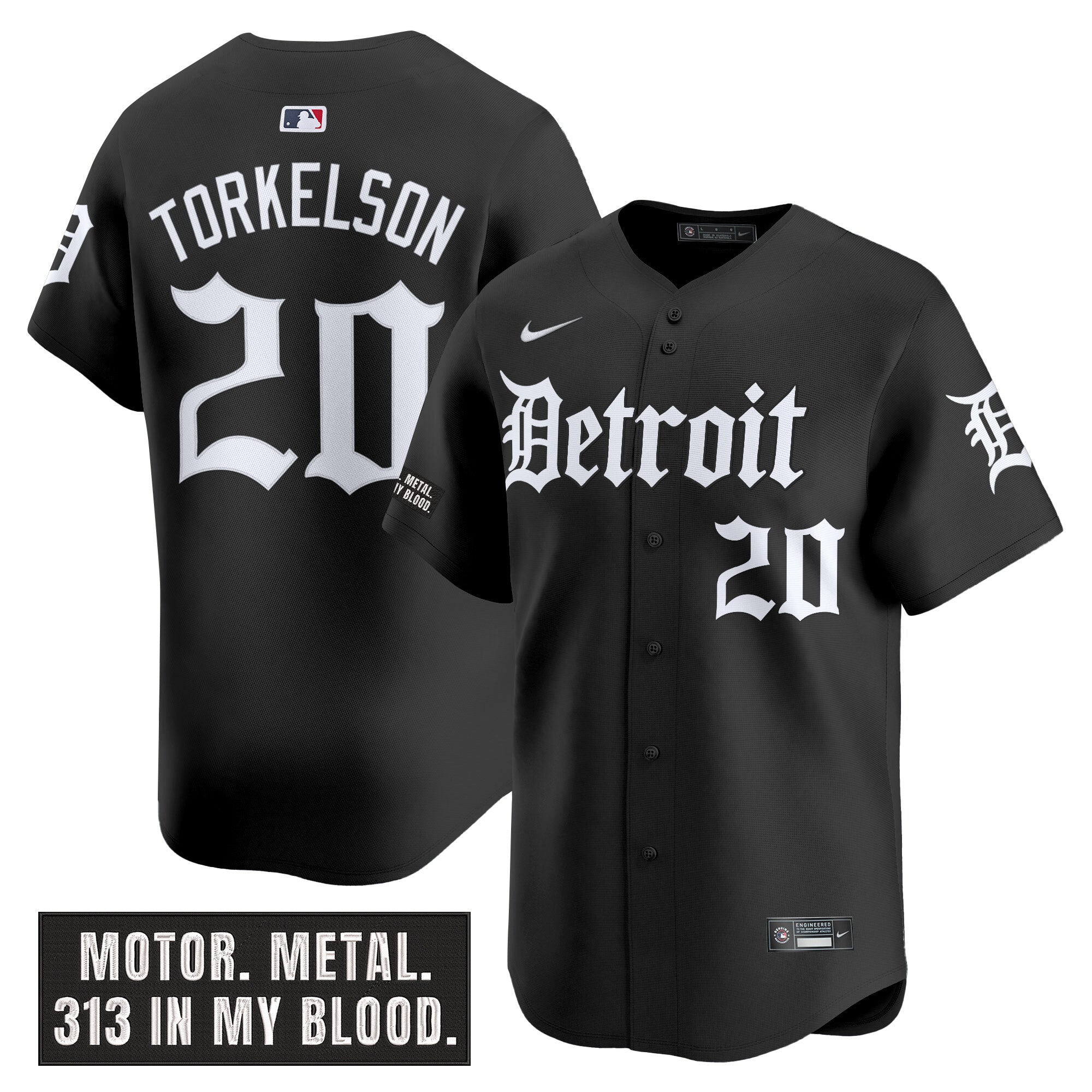 Men’s Detroit ‘Motor Gothic Edition’ Vapor Premier Limited Jersey