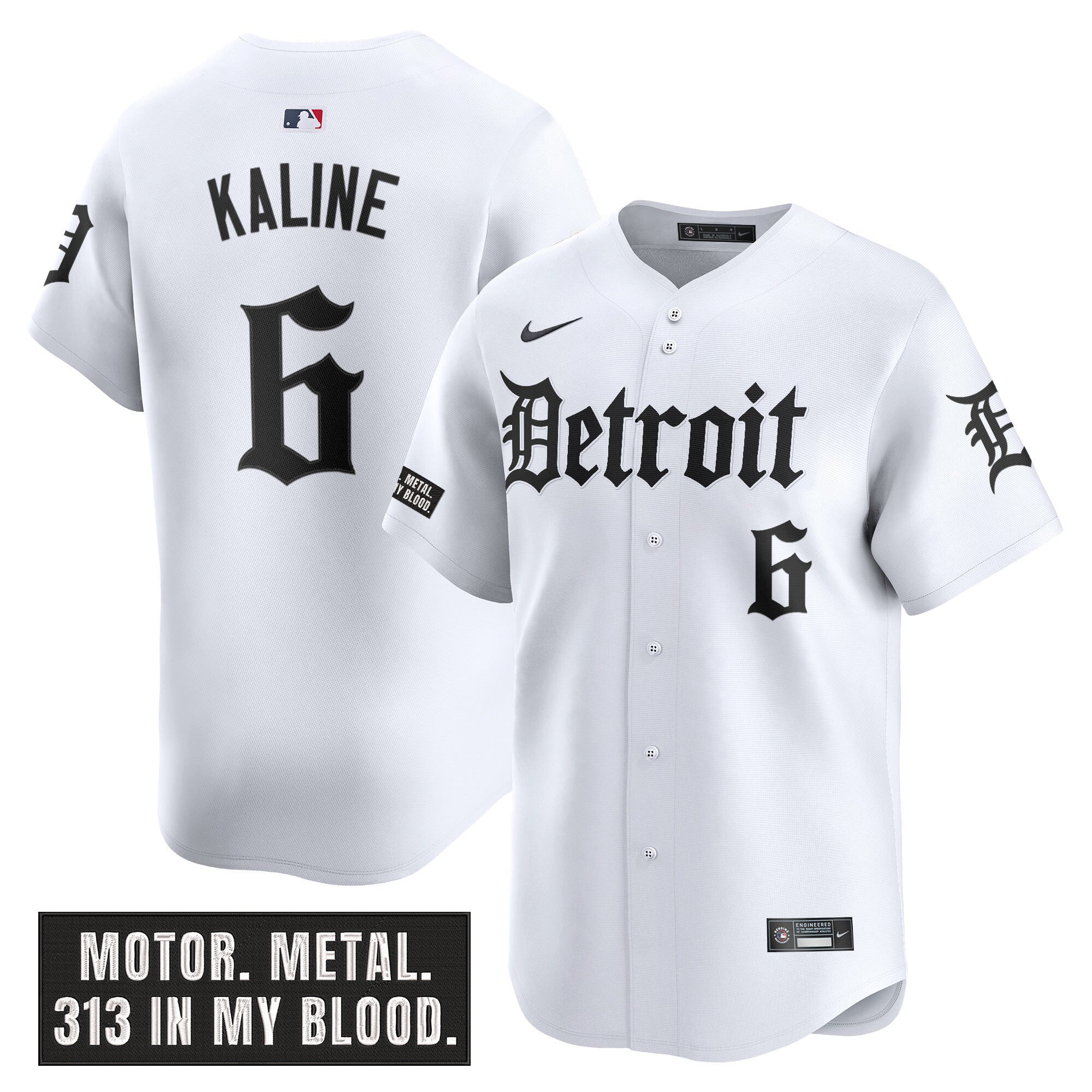 Men’s Detroit ‘Motor Gothic Edition’ Vapor Premier Limited Jersey