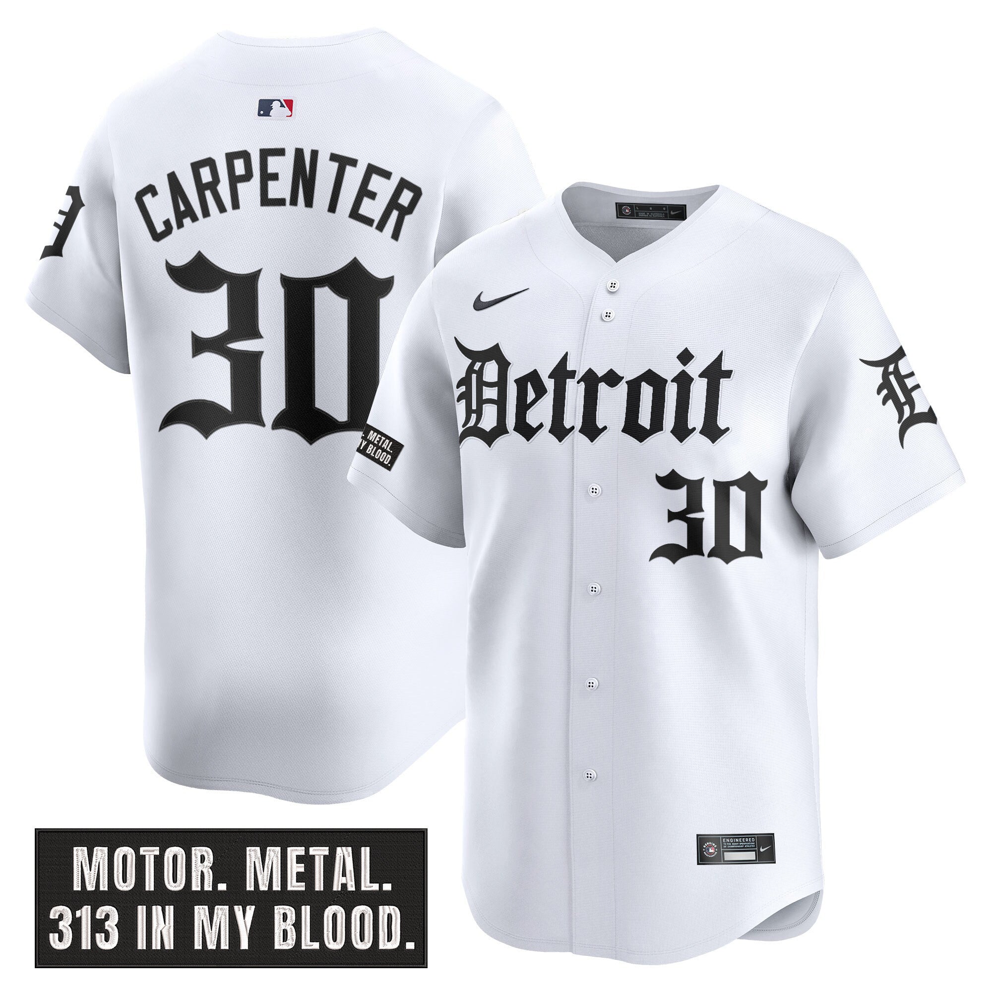 Men’s Detroit ‘Motor Gothic Edition’ Vapor Premier Limited Jersey