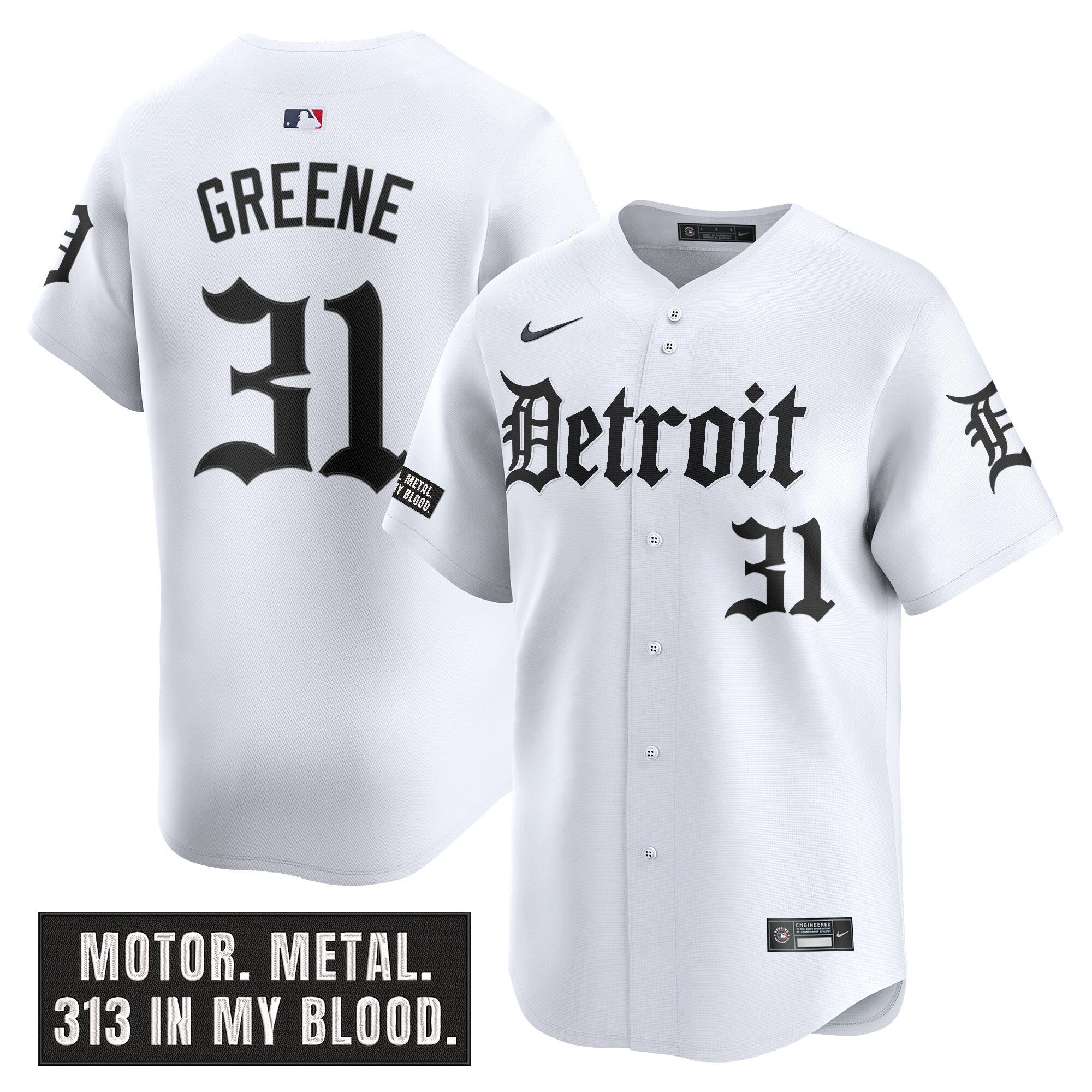 Men’s Detroit ‘Motor Gothic Edition’ Vapor Premier Limited Jersey