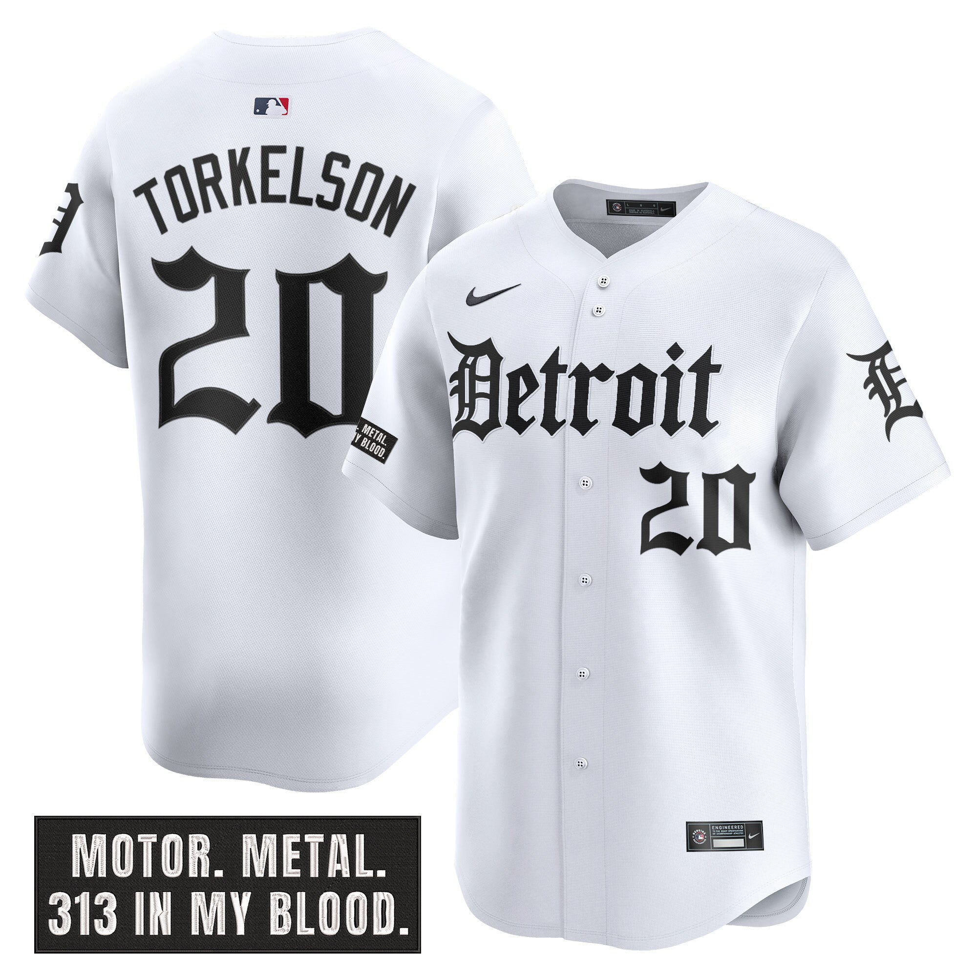 Men’s Detroit ‘Motor Gothic Edition’ Vapor Premier Limited Jersey