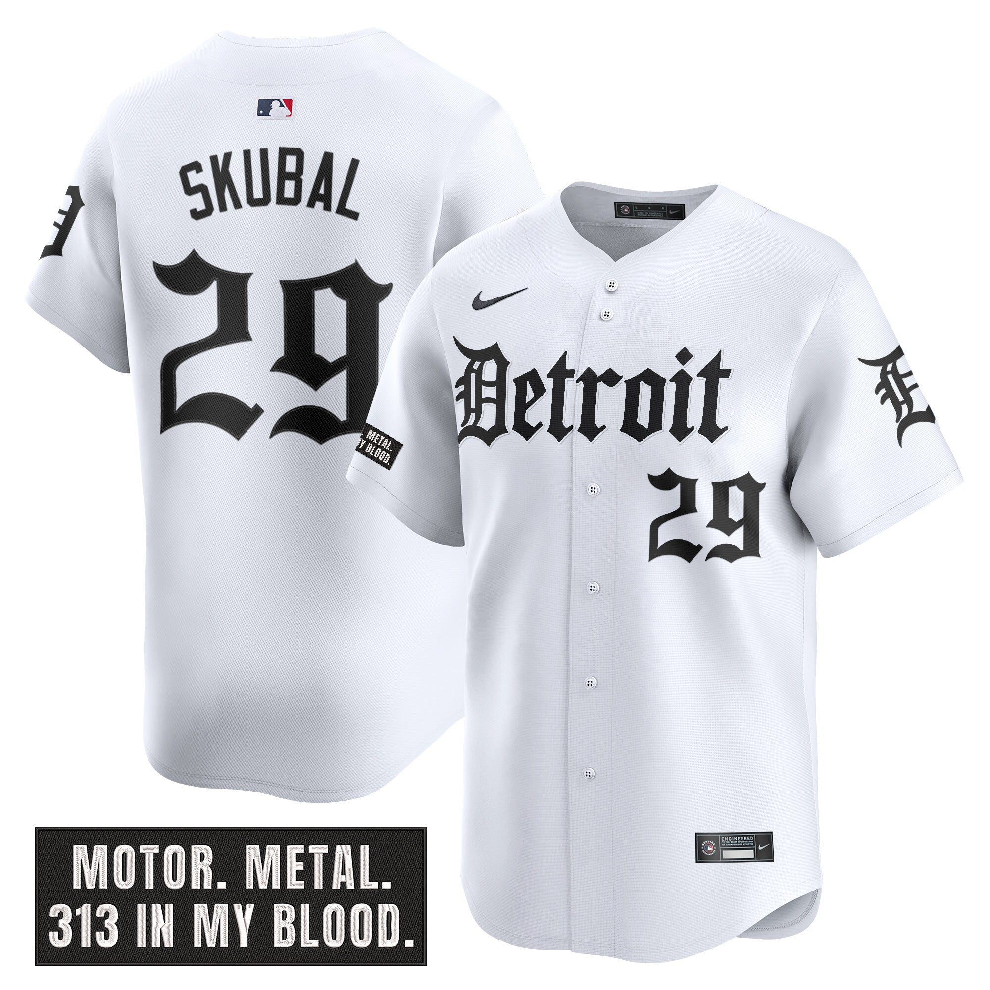 Men’s Detroit ‘Motor Gothic Edition’ Vapor Premier Limited Jersey