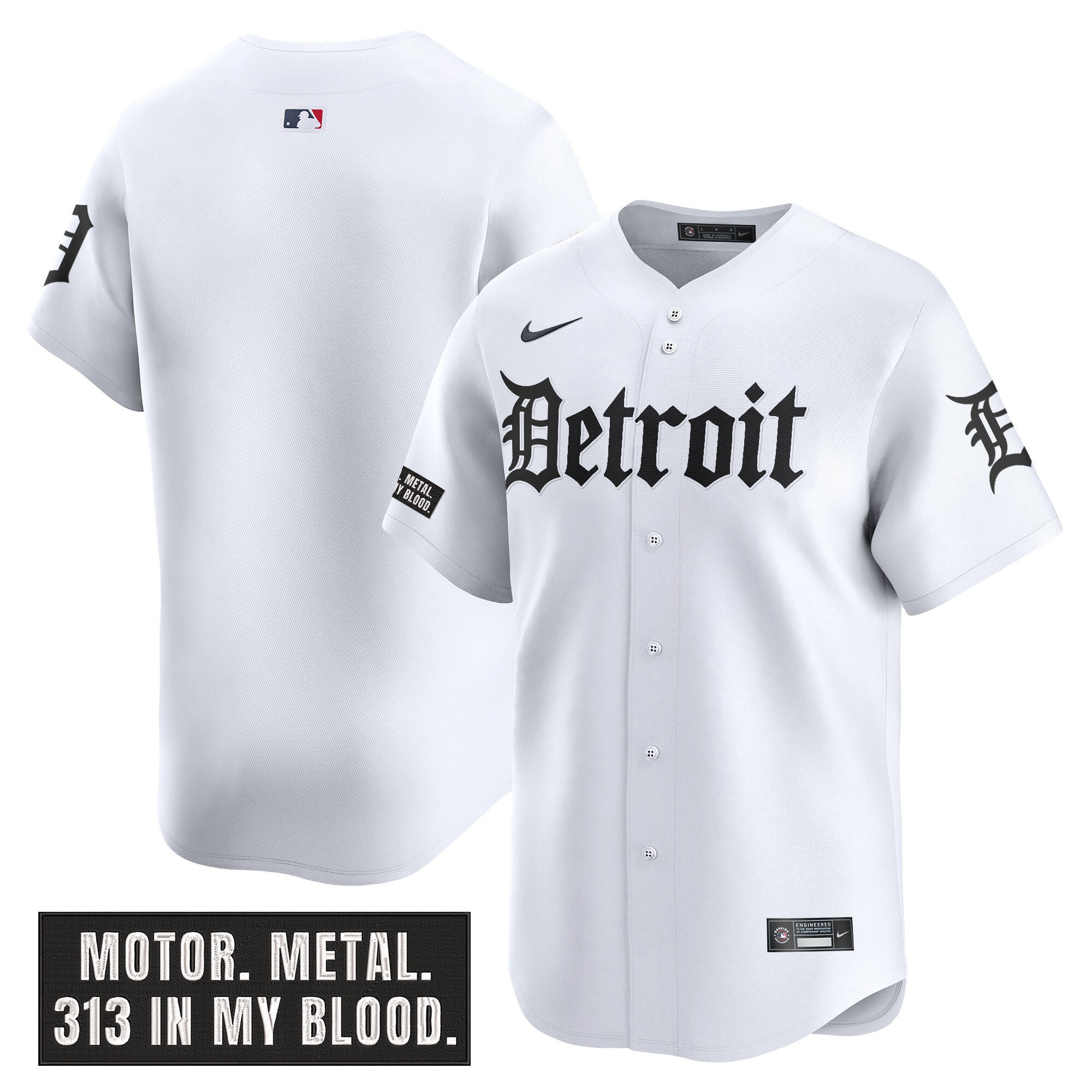 Men’s Detroit ‘Motor Gothic Edition’ Vapor Premier Limited Jersey