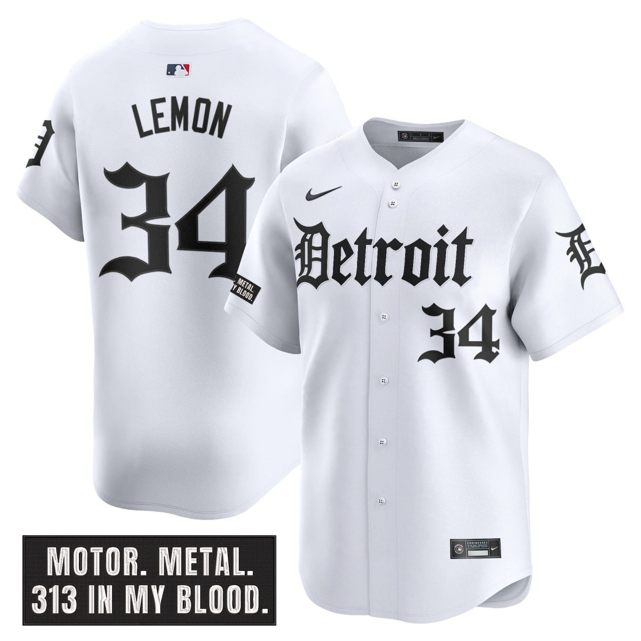 Men’s Detroit ‘Motor Gothic Edition’ Vapor Premier Limited Jersey