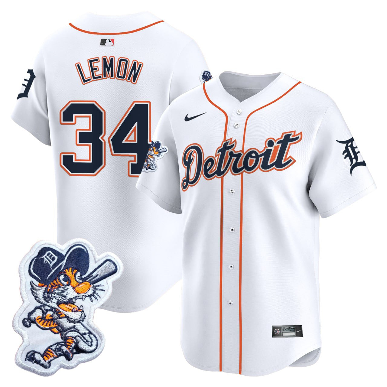 Men’s Detroit Paws Patch Vapor Premier Limited Jersey