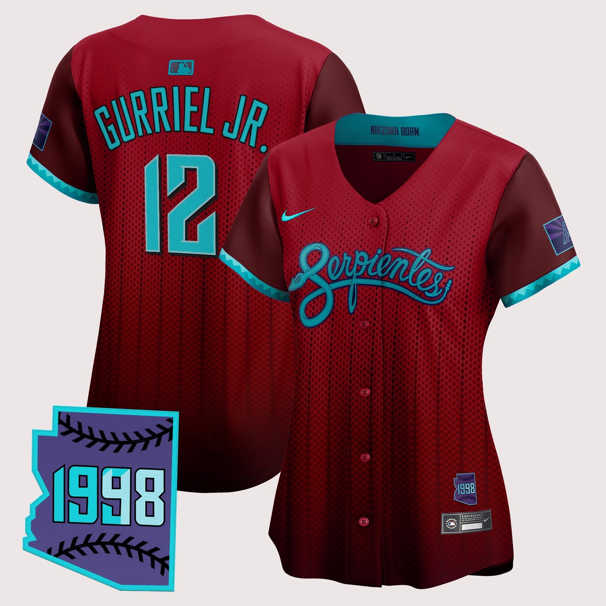 Women’s Arizona 2025 City Connect Vapor Premier Limited Jersey V2 – Stitched
