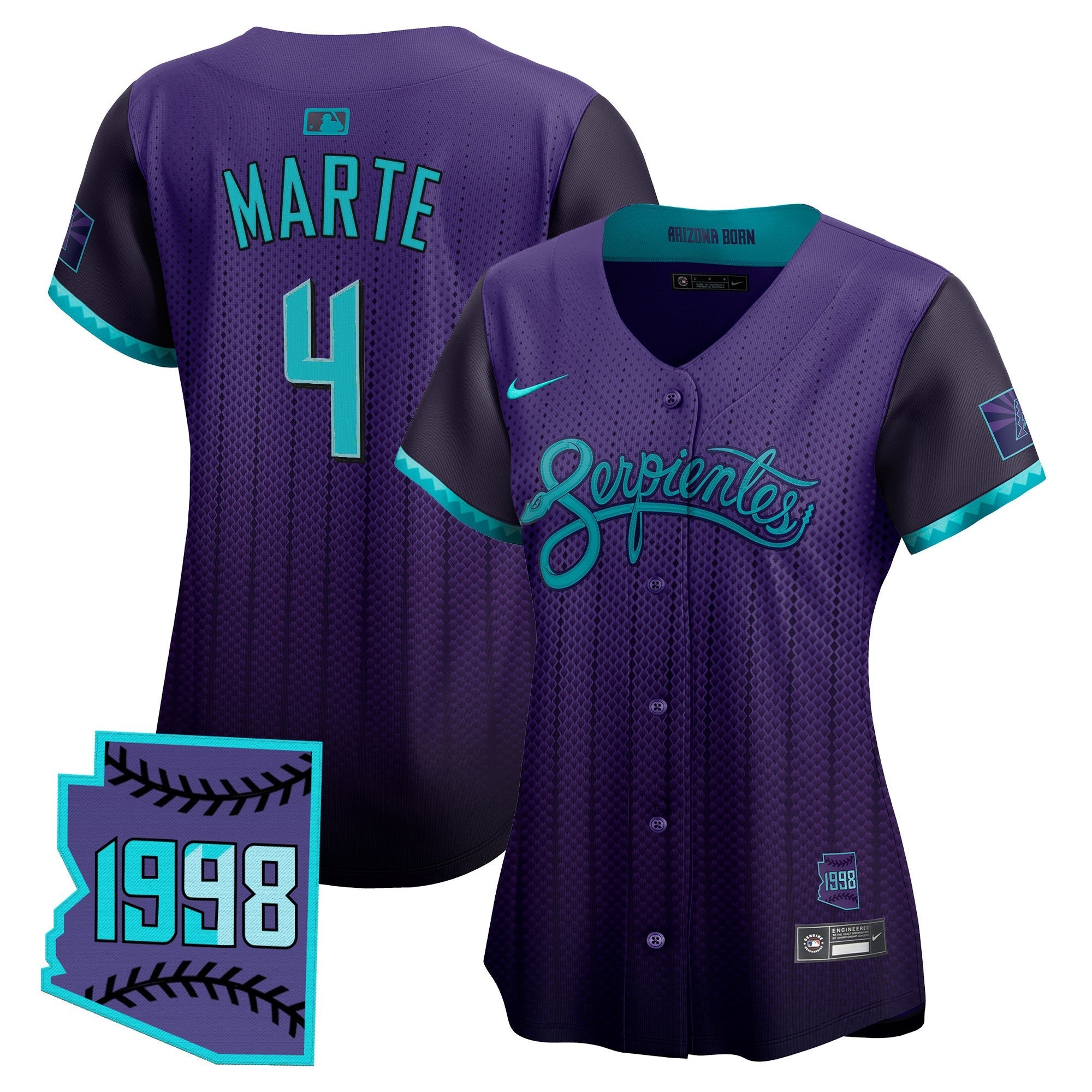 Women’s Arizona 2025 City Connect Vapor Premier Limited Jersey V2 – Stitched