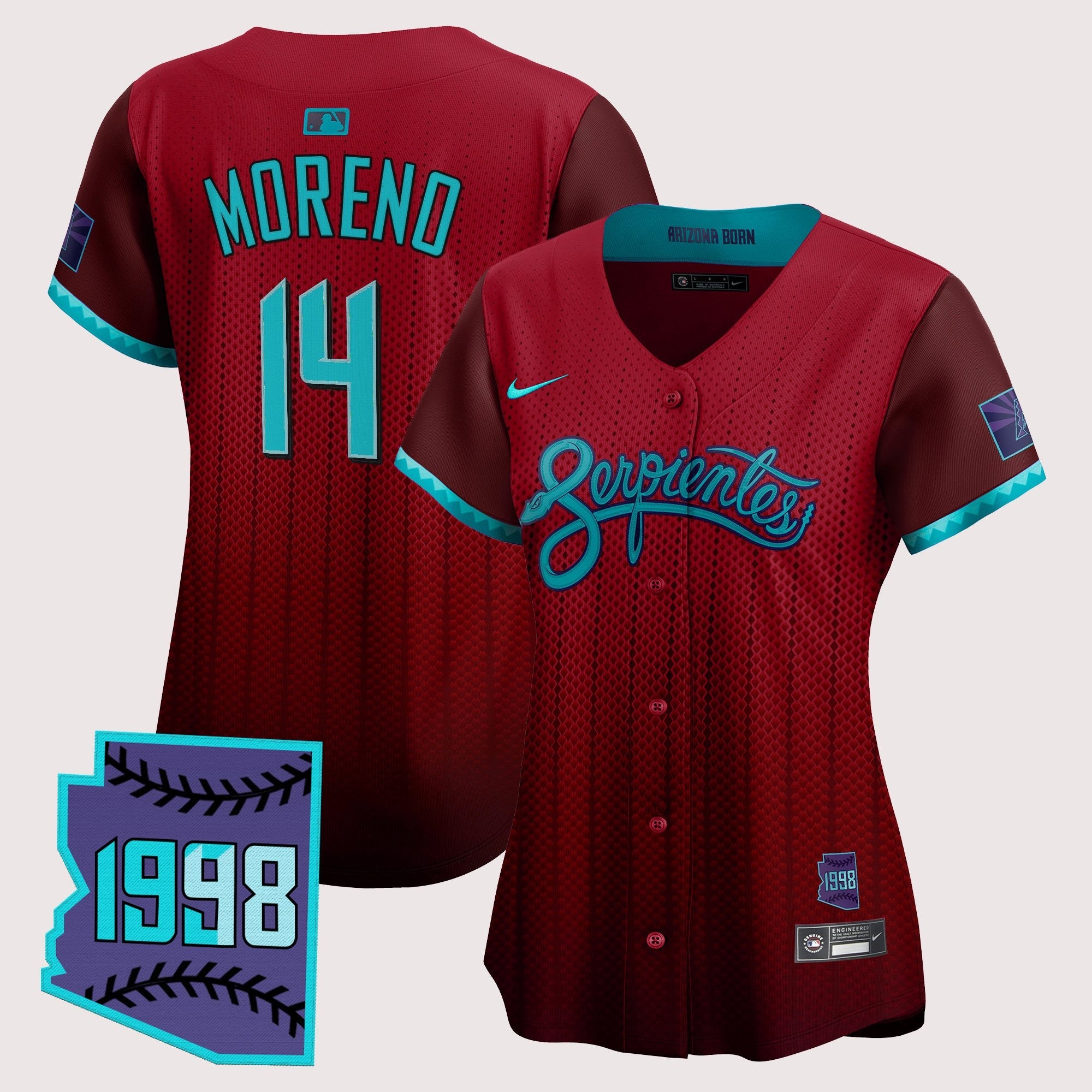 Women’s Arizona 2025 City Connect Vapor Premier Limited Jersey V2 – Stitched