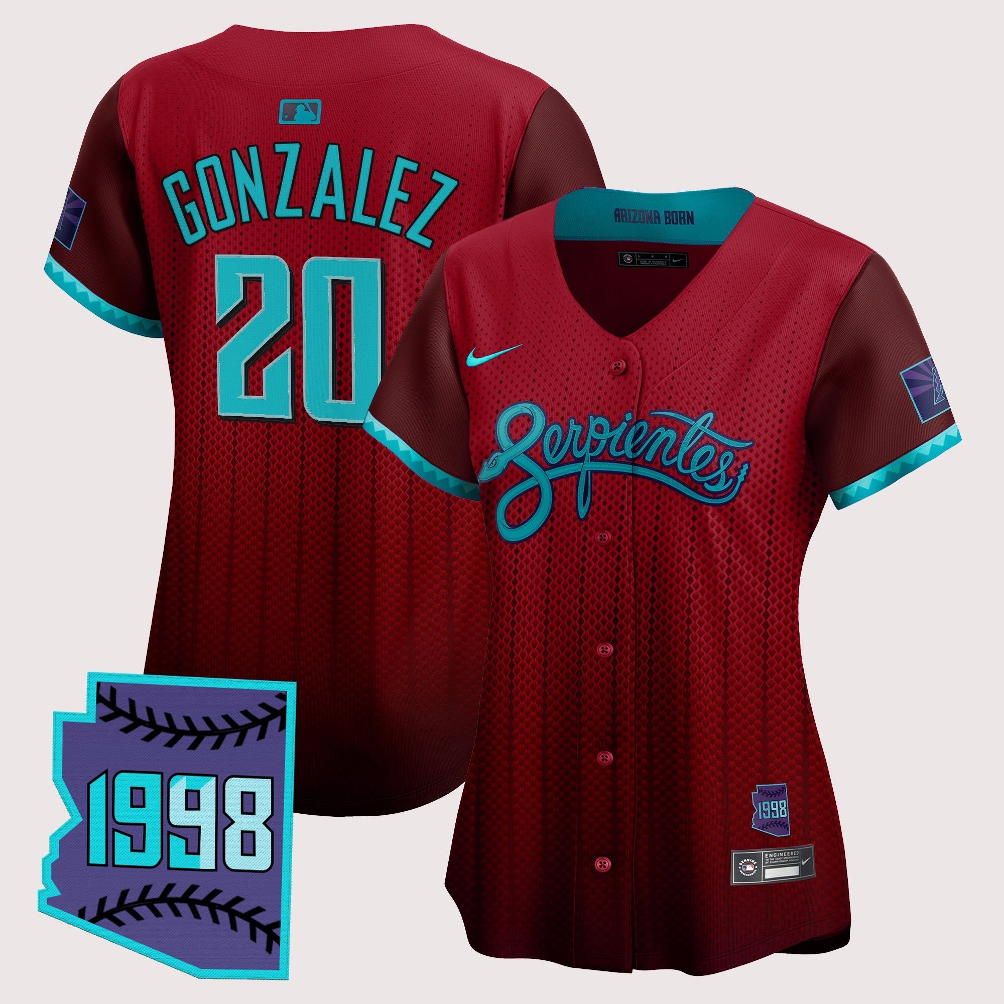 Women’s Arizona 2025 City Connect Vapor Premier Limited Jersey V2 – Stitched