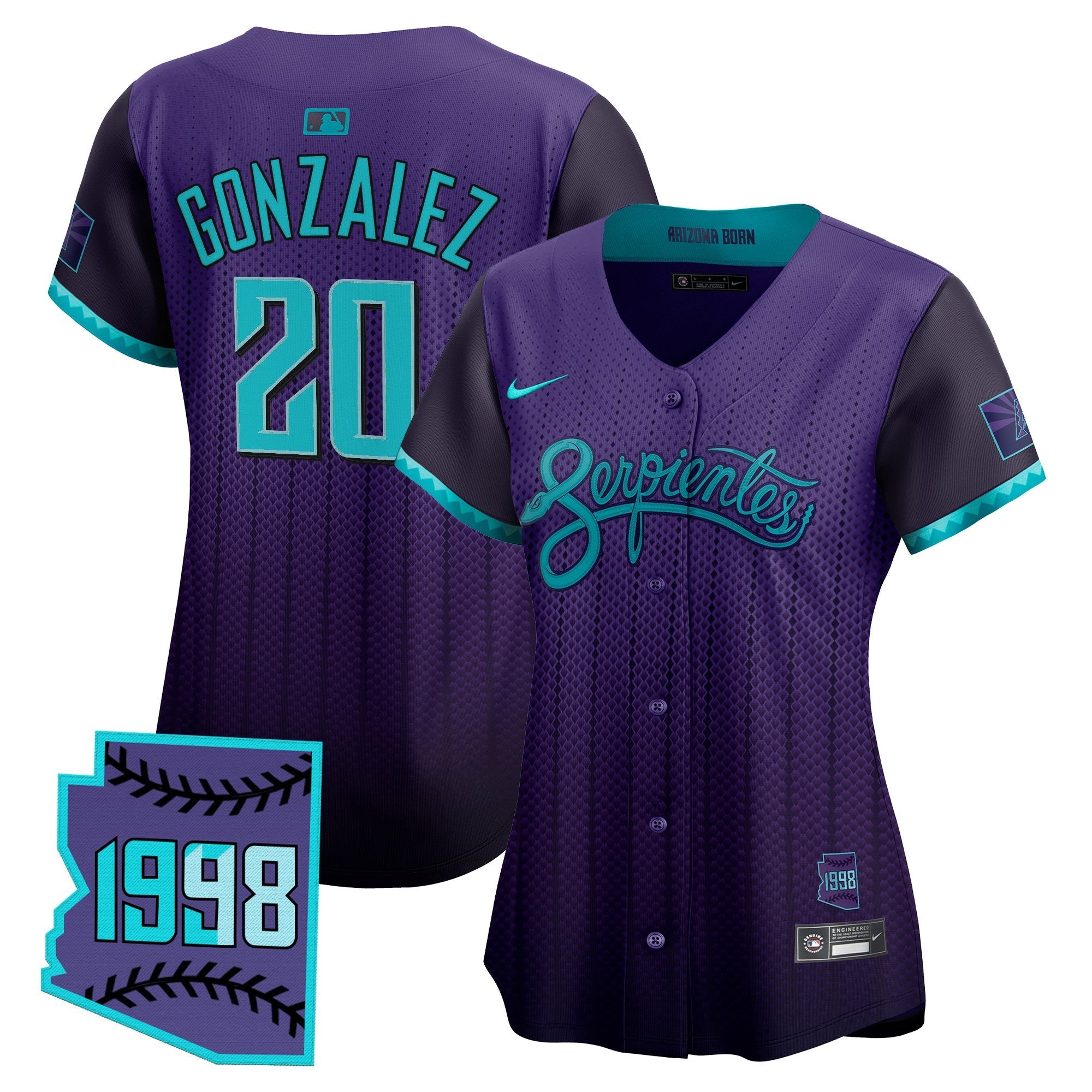 Women’s Arizona 2025 City Connect Vapor Premier Limited Jersey V2 – Stitched