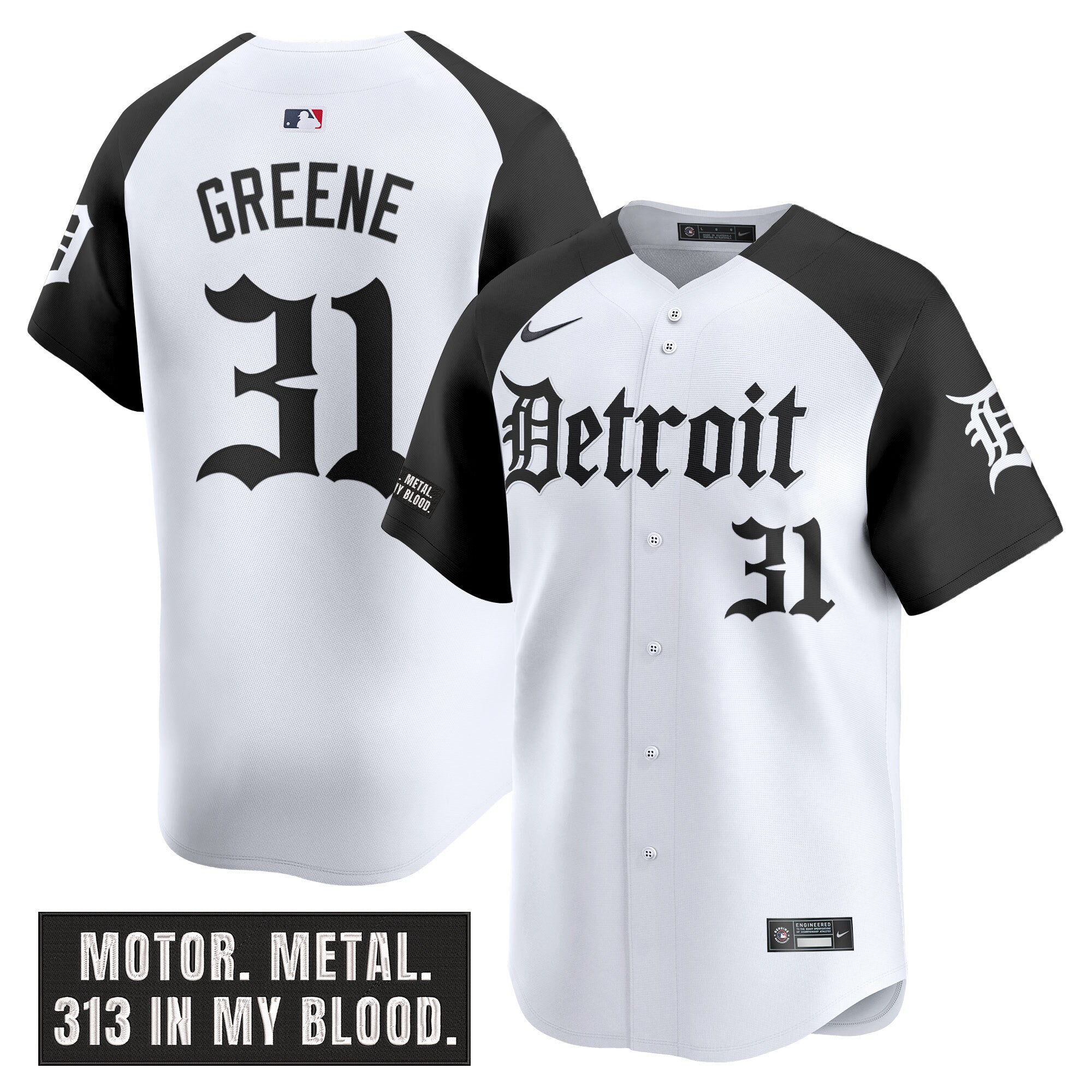 Men’s Detroit ‘Motor Gothic Edition’ Vapor Premier Limited Jersey