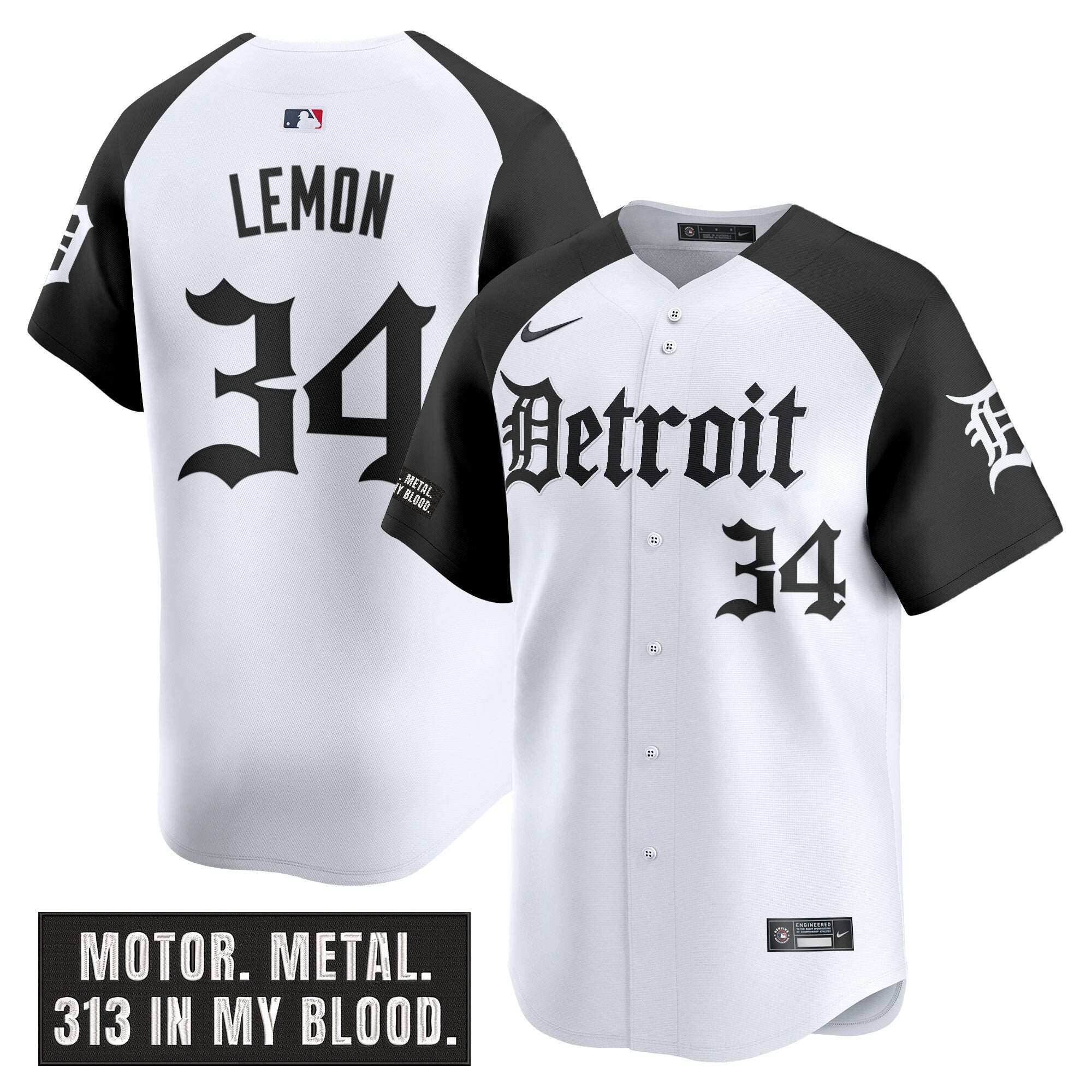 Men’s Detroit ‘Motor Gothic Edition’ Vapor Premier Limited Jersey