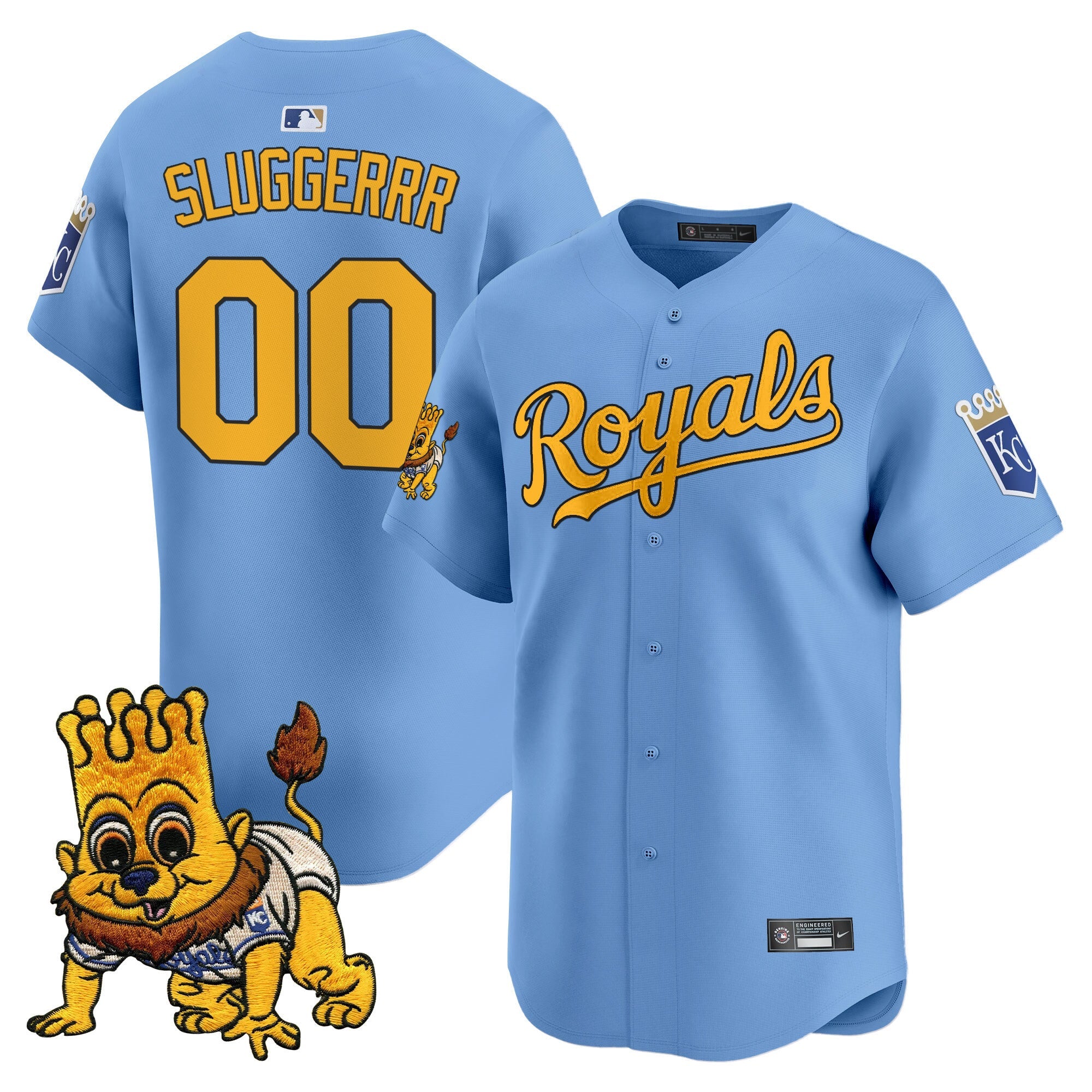 Youth’s Kansas City Sluggerrr Patch Vapor Premier Limited Jersey