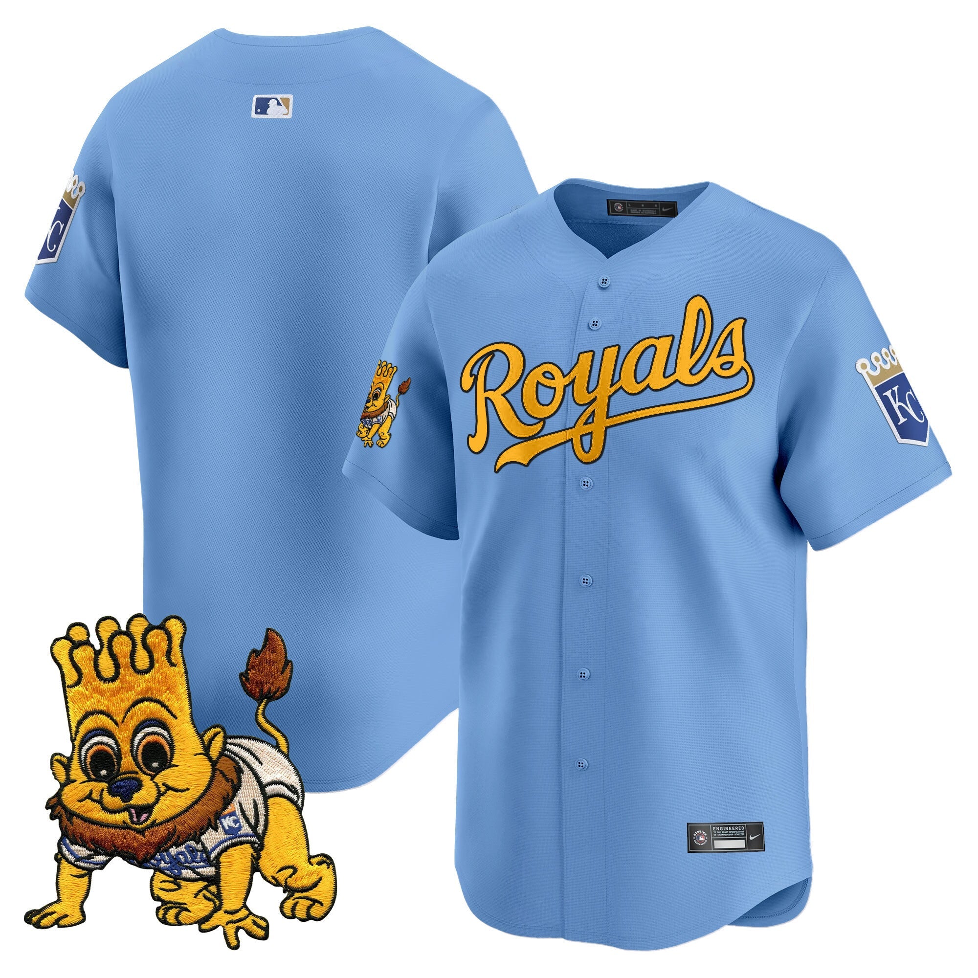 Youth’s Kansas City Sluggerrr Patch Vapor Premier Limited Jersey