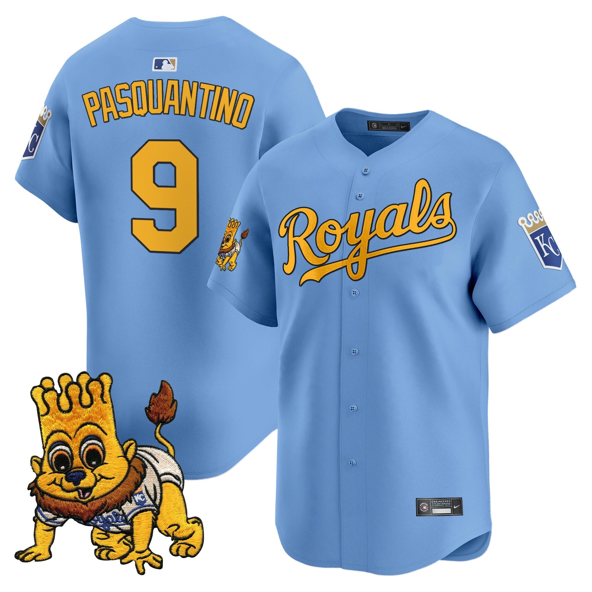 Youth’s Kansas City Sluggerrr Patch Vapor Premier Limited Jersey