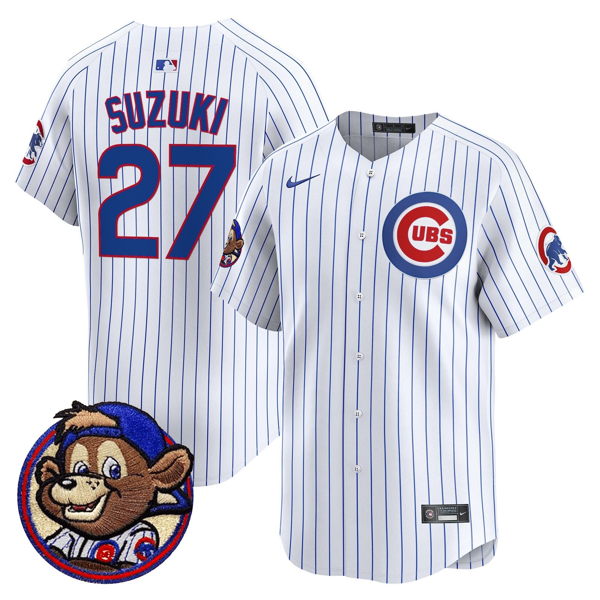 Men’s Chicago Clark Patch Vapor Premier Limited Jersey