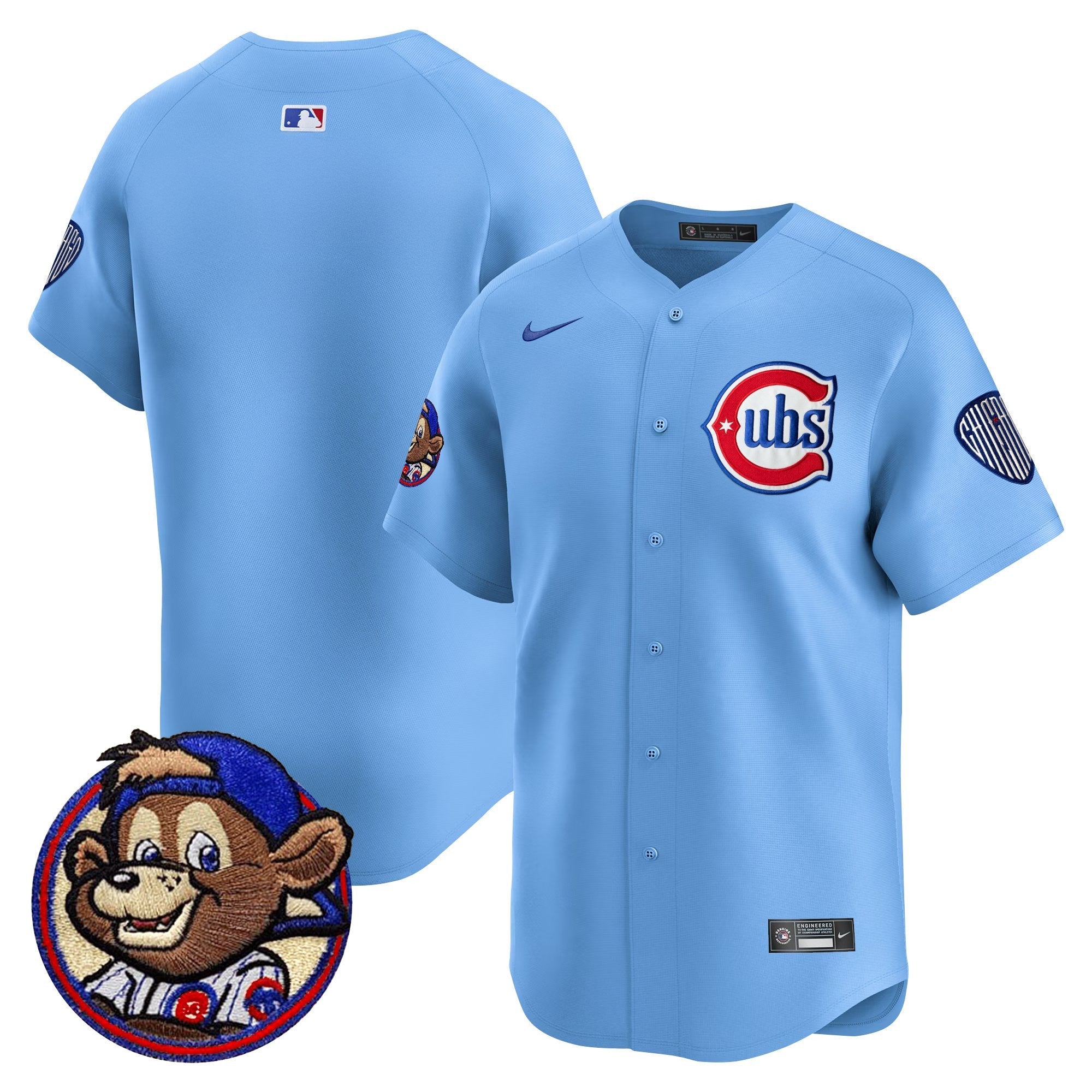 Men’s Chicago Clark Patch Vapor Premier Limited Jersey