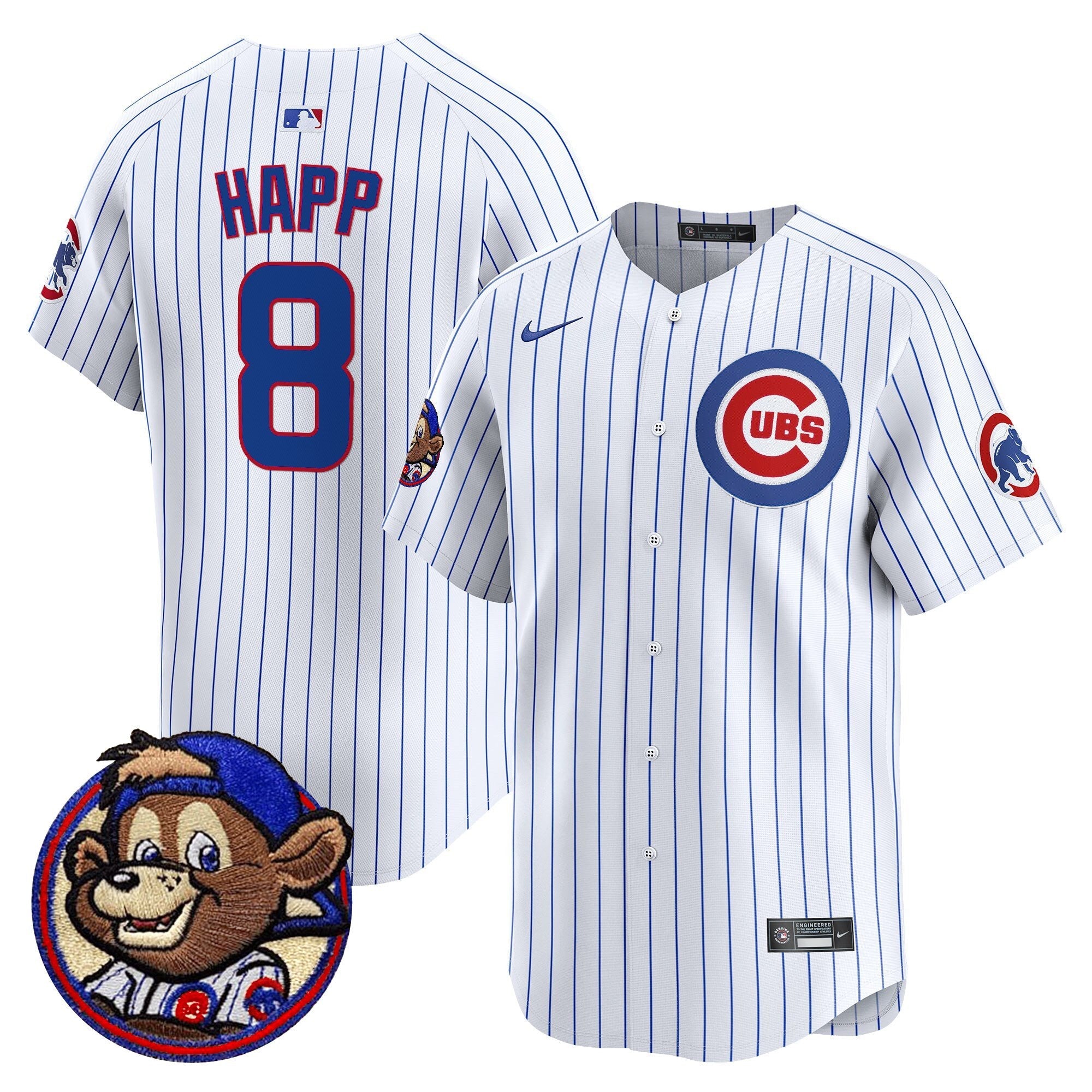 Men’s Chicago Clark Patch Vapor Premier Limited Jersey