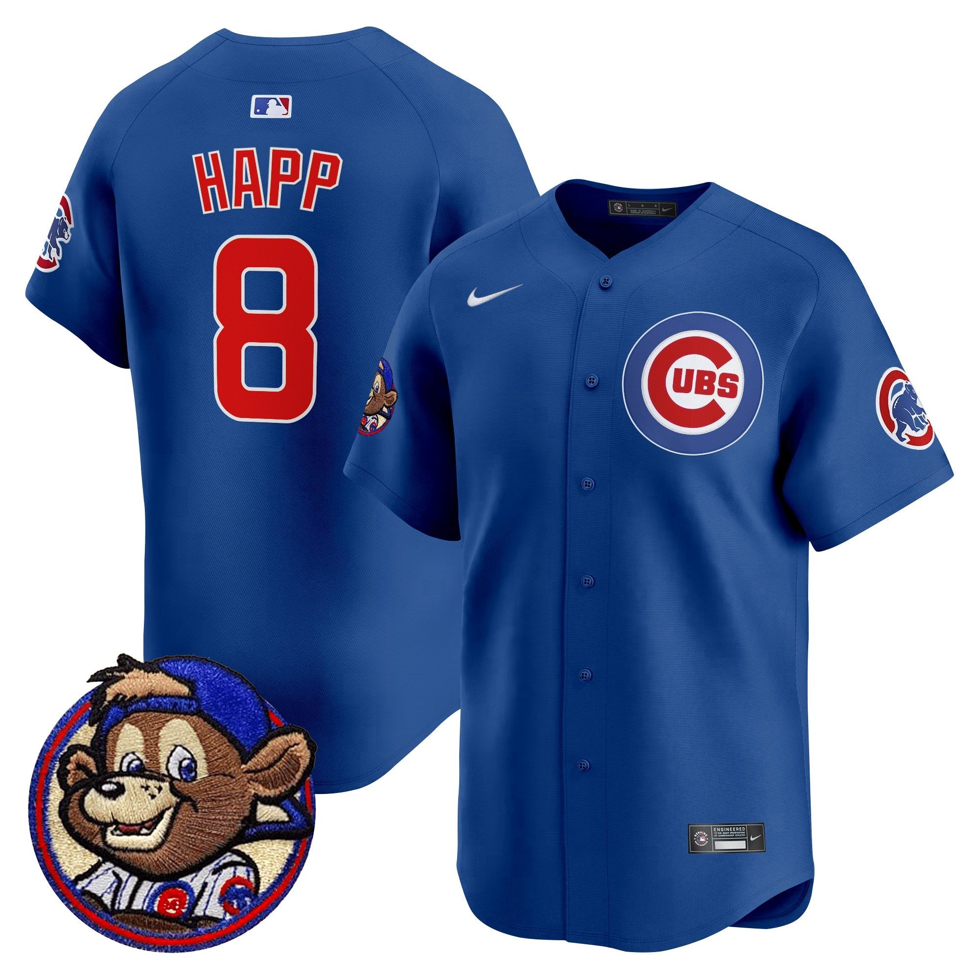 Men’s Chicago Clark Patch Vapor Premier Limited Jersey