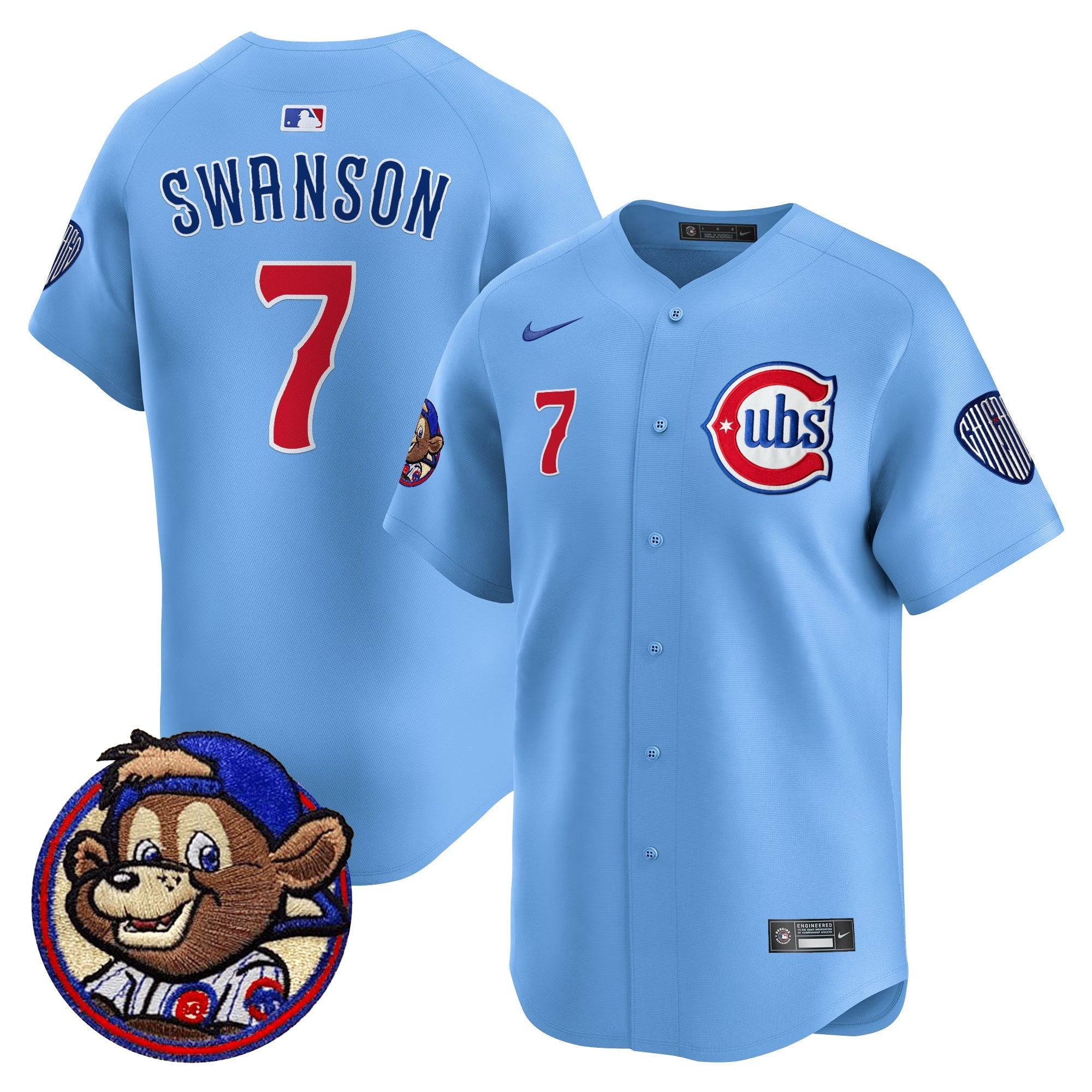 Men’s Chicago Clark Patch Vapor Premier Limited Jersey