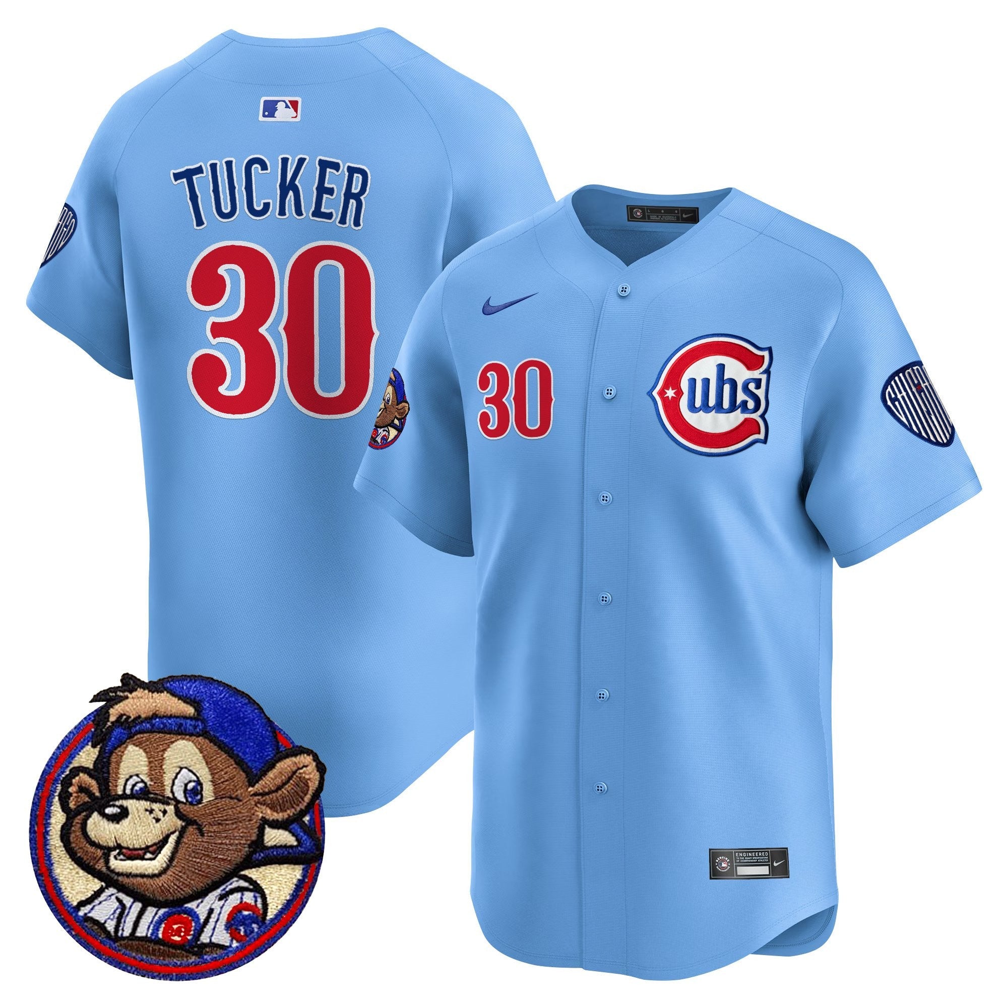 Men’s Chicago Clark Patch Vapor Premier Limited Jersey