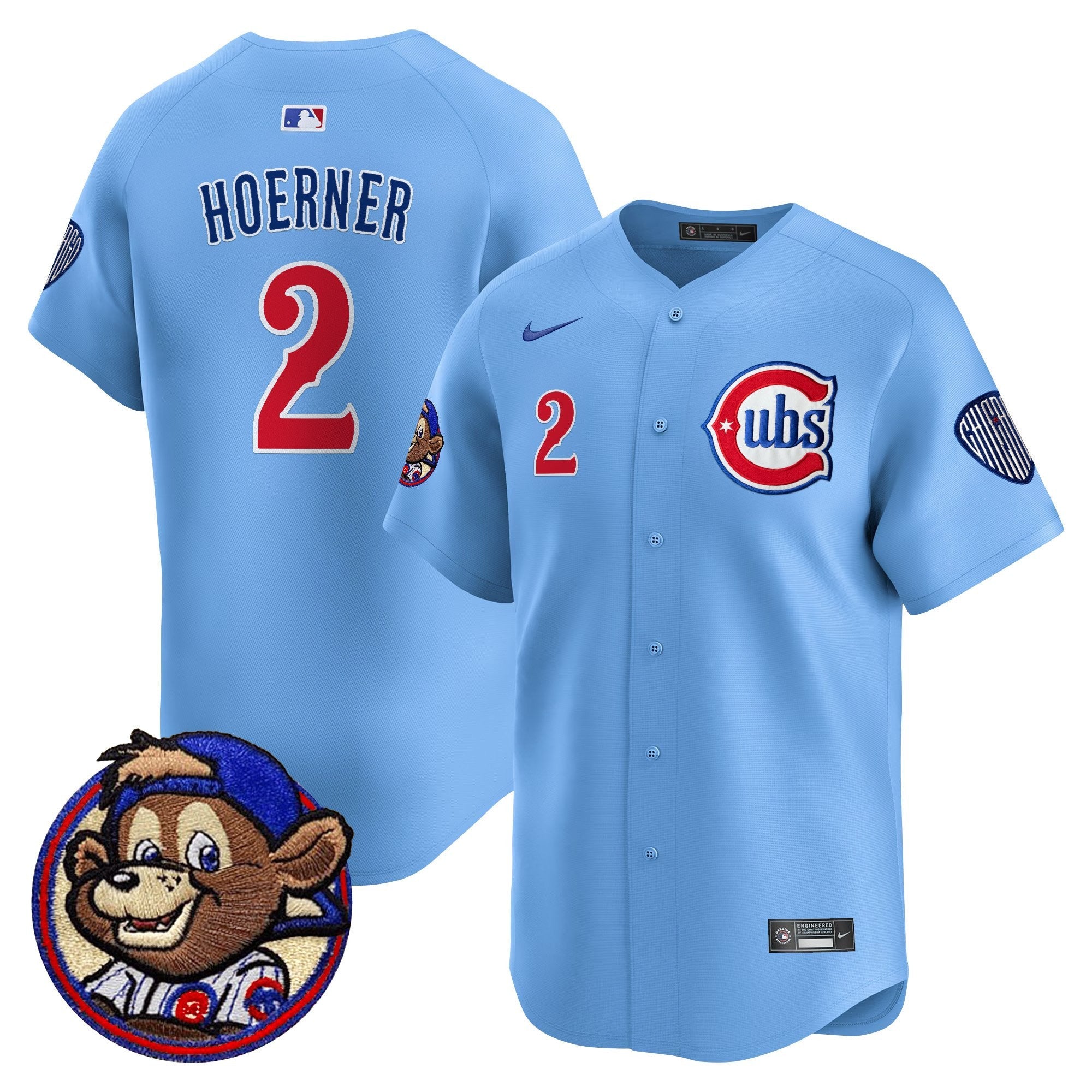 Men’s Chicago Clark Patch Vapor Premier Limited Jersey